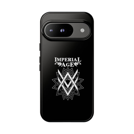 SUMMER COLLECTION - Tough Google Pixel Case Black (White Print)