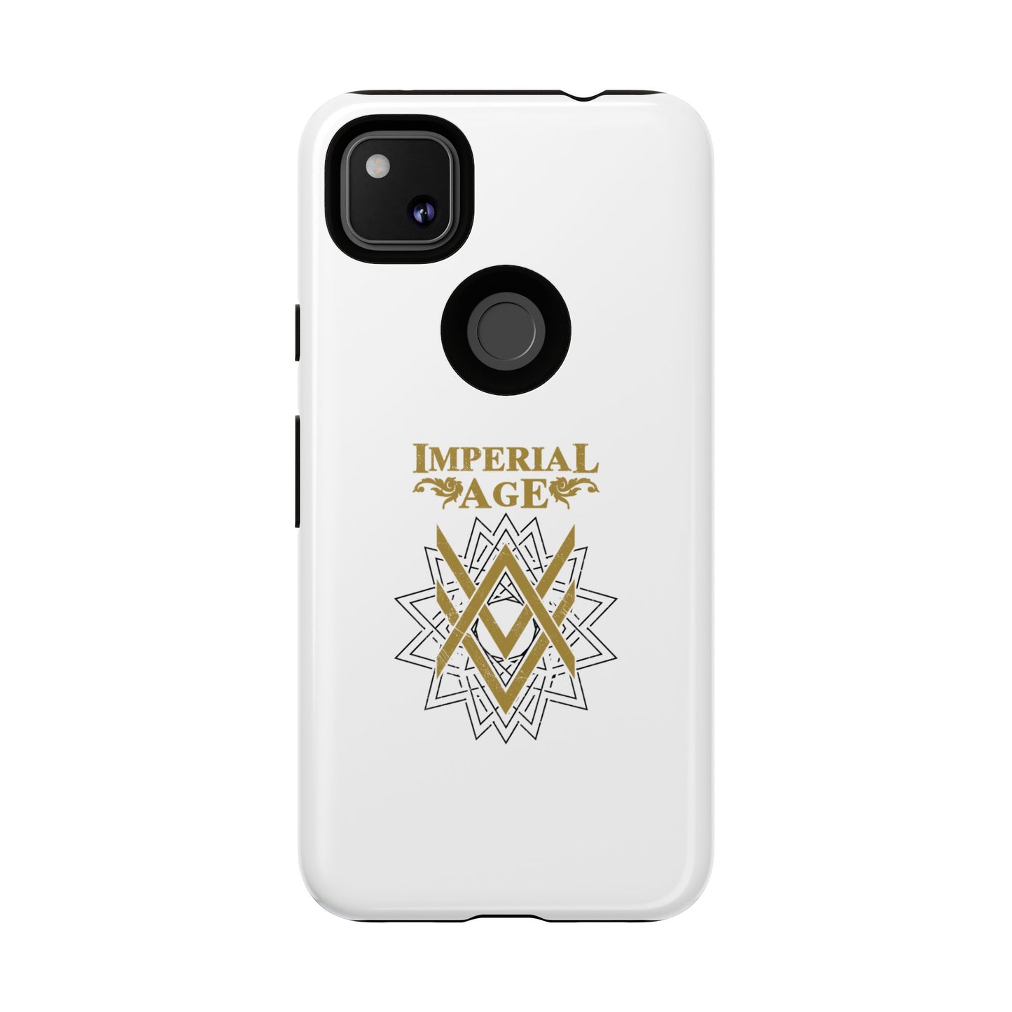 SUMMER COLLECTION - Tough Google Pixel Case White (Gold-White Print)