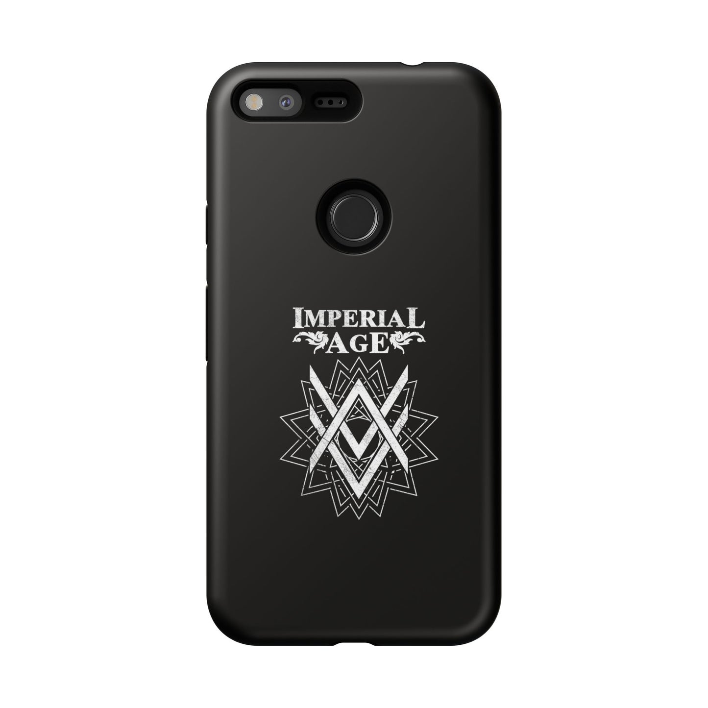 SUMMER COLLECTION - Tough Google Pixel Case Black (White Print)