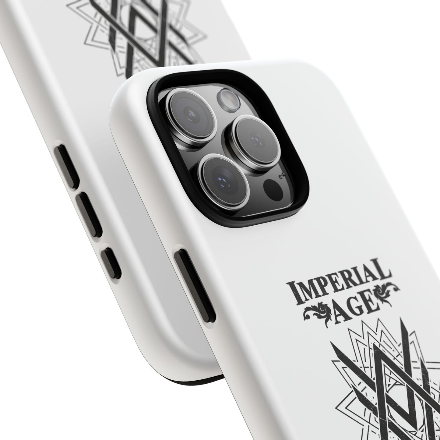 SUMMER COLLECTION - Tough iPhone Case White (Black Print)