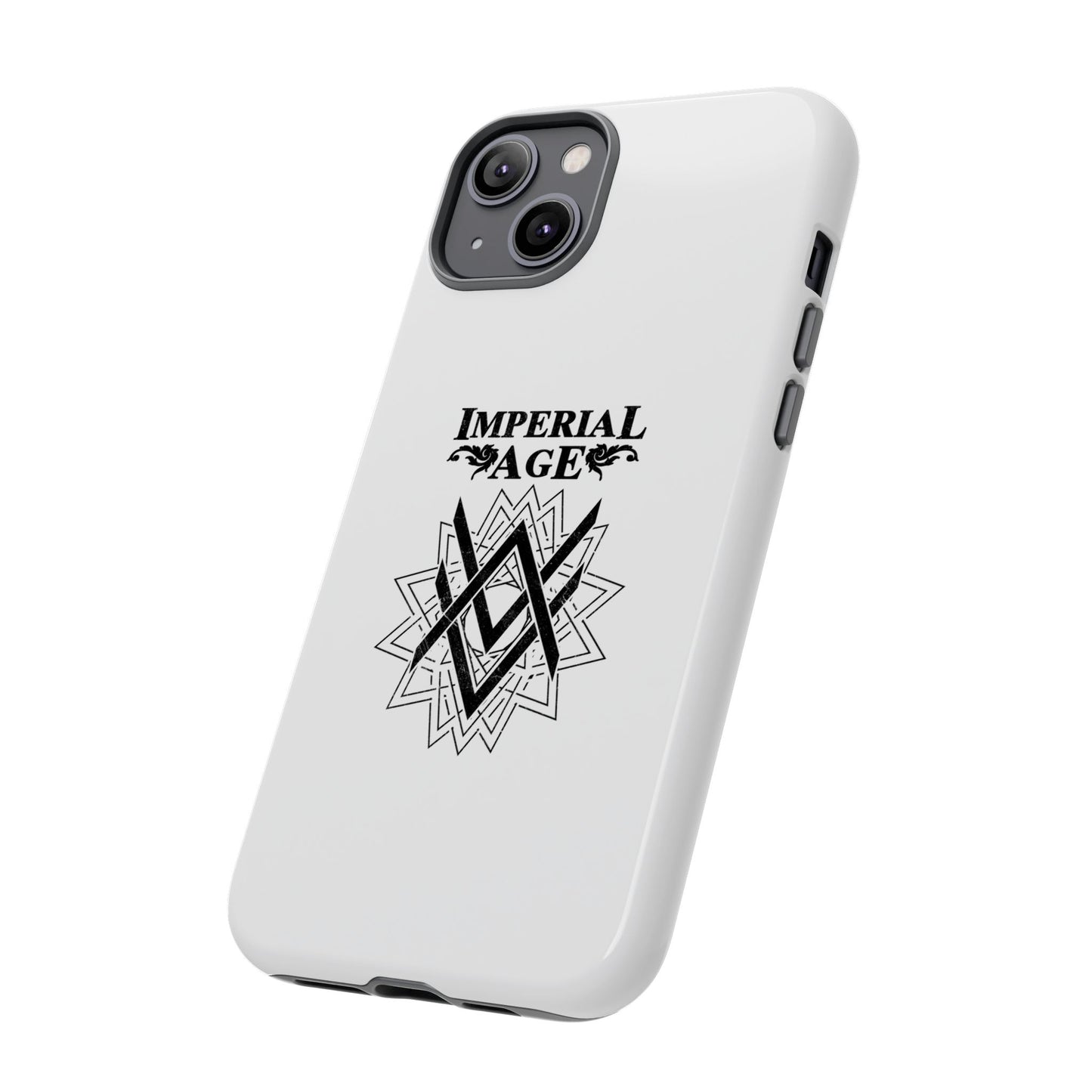 SUMMER COLLECTION - Tough iPhone Case White (Black Print)