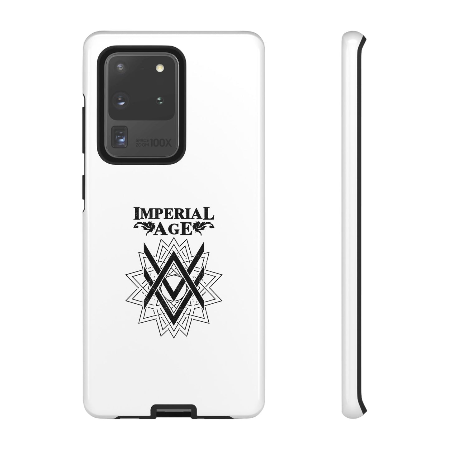 SUMMER COLLECTION - Tough Samsung Galaxy Case White (Black Print)
