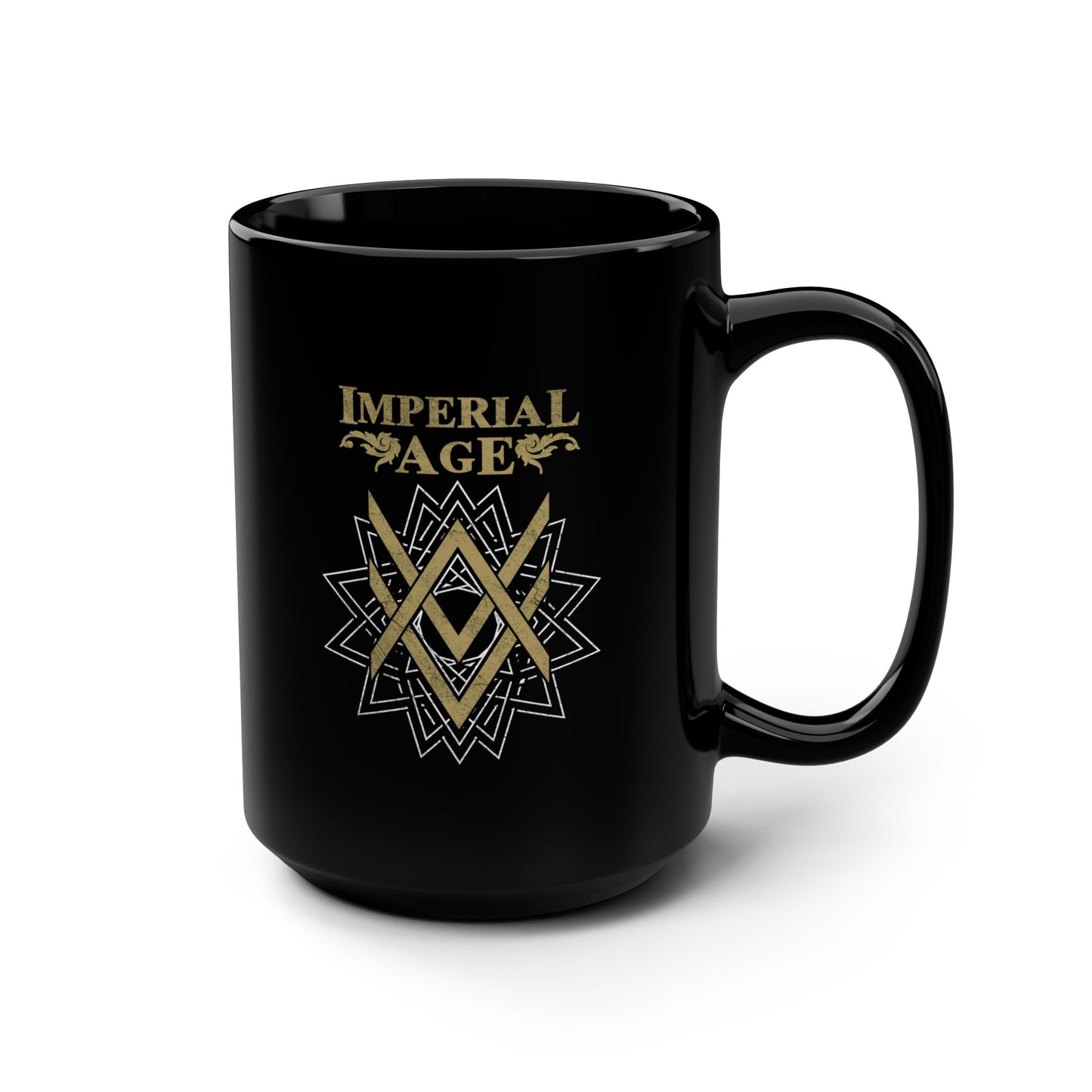 SUMMER COLLECTION - Black Mug 0.44 Black 9Gold-White Print)