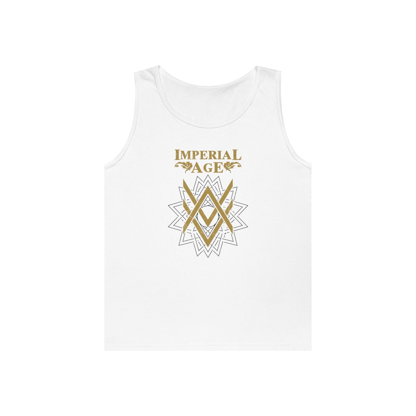 SUMMER COLLECTION - Tank Top (Gold-White/Black Print)