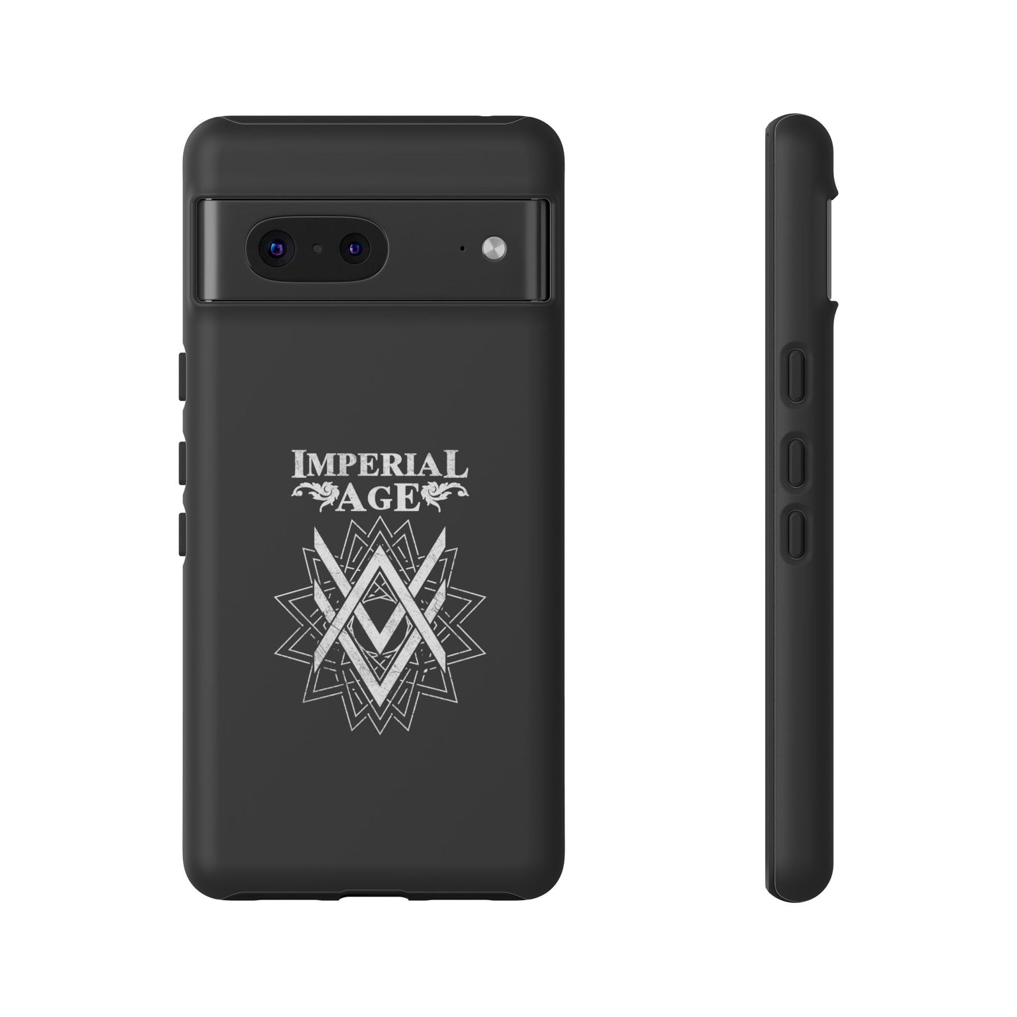 SUMMER COLLECTION - Tough Google Pixel Case Black (White Print)