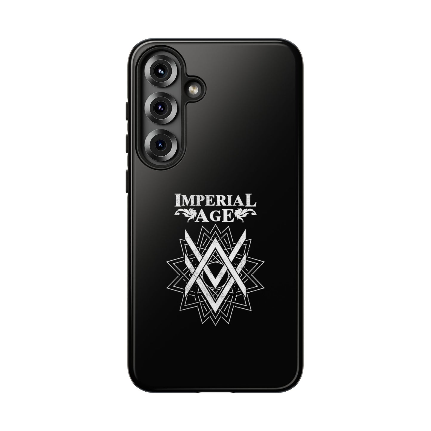 SUMMER COLLECTION - Tough Samsung Galaxy Case Black (White Print)