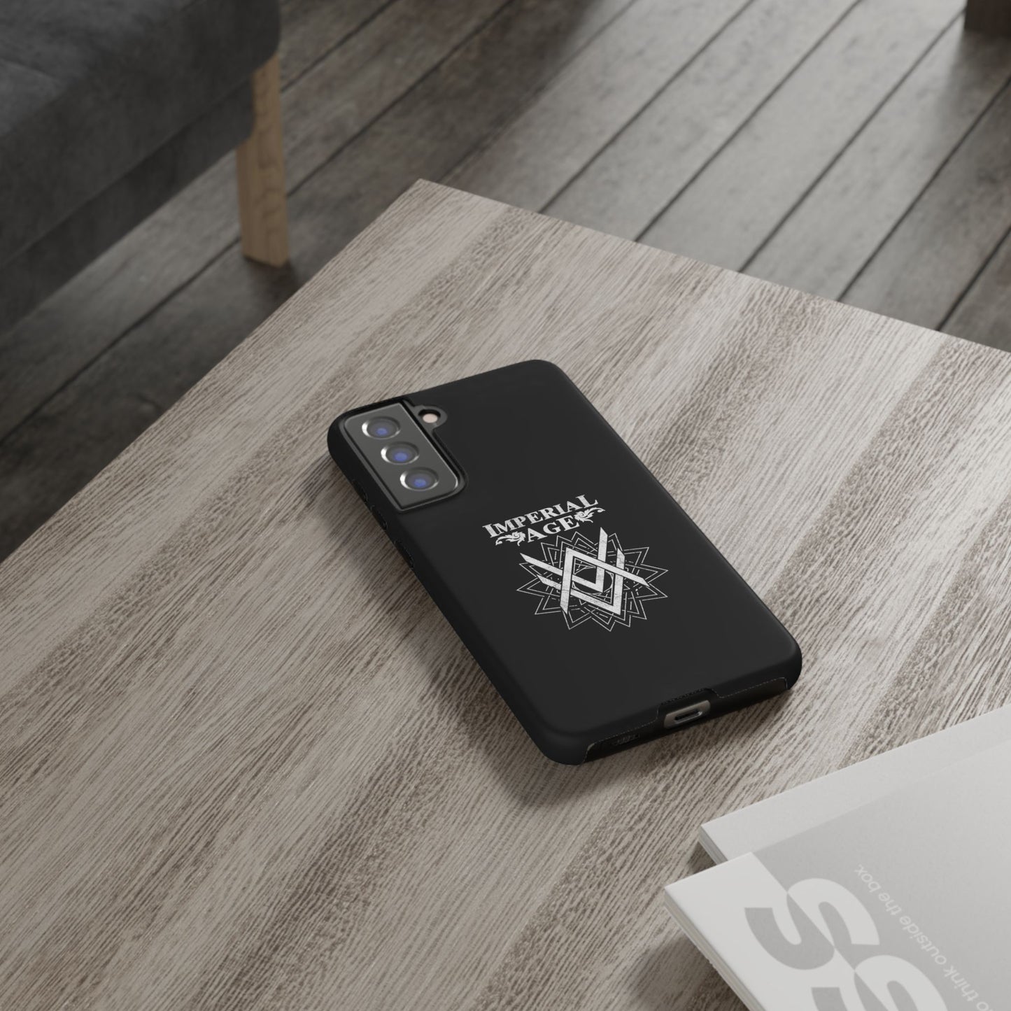 SUMMER COLLECTION - Tough Samsung Galaxy Case Black (White Print)