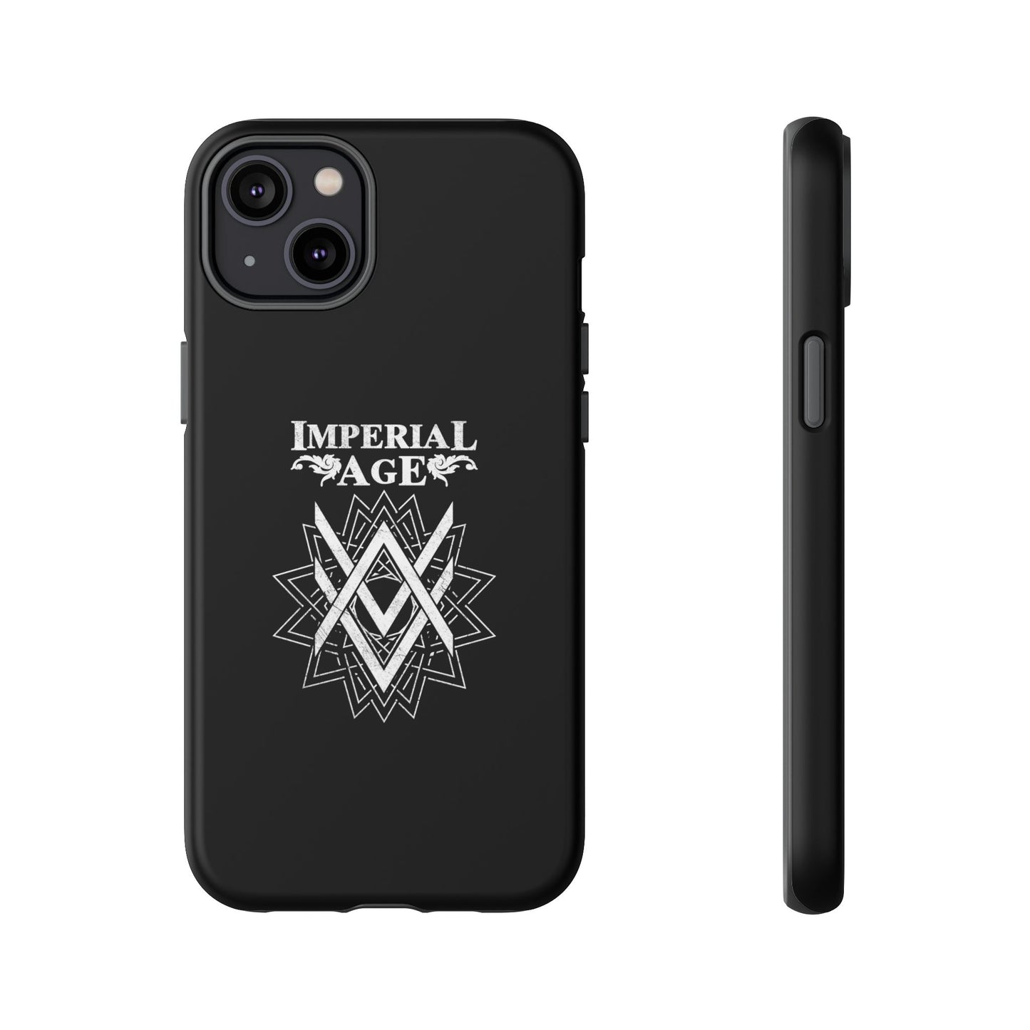 SUMMER COLLECTION - Tough iPhone Case Black (White Print)