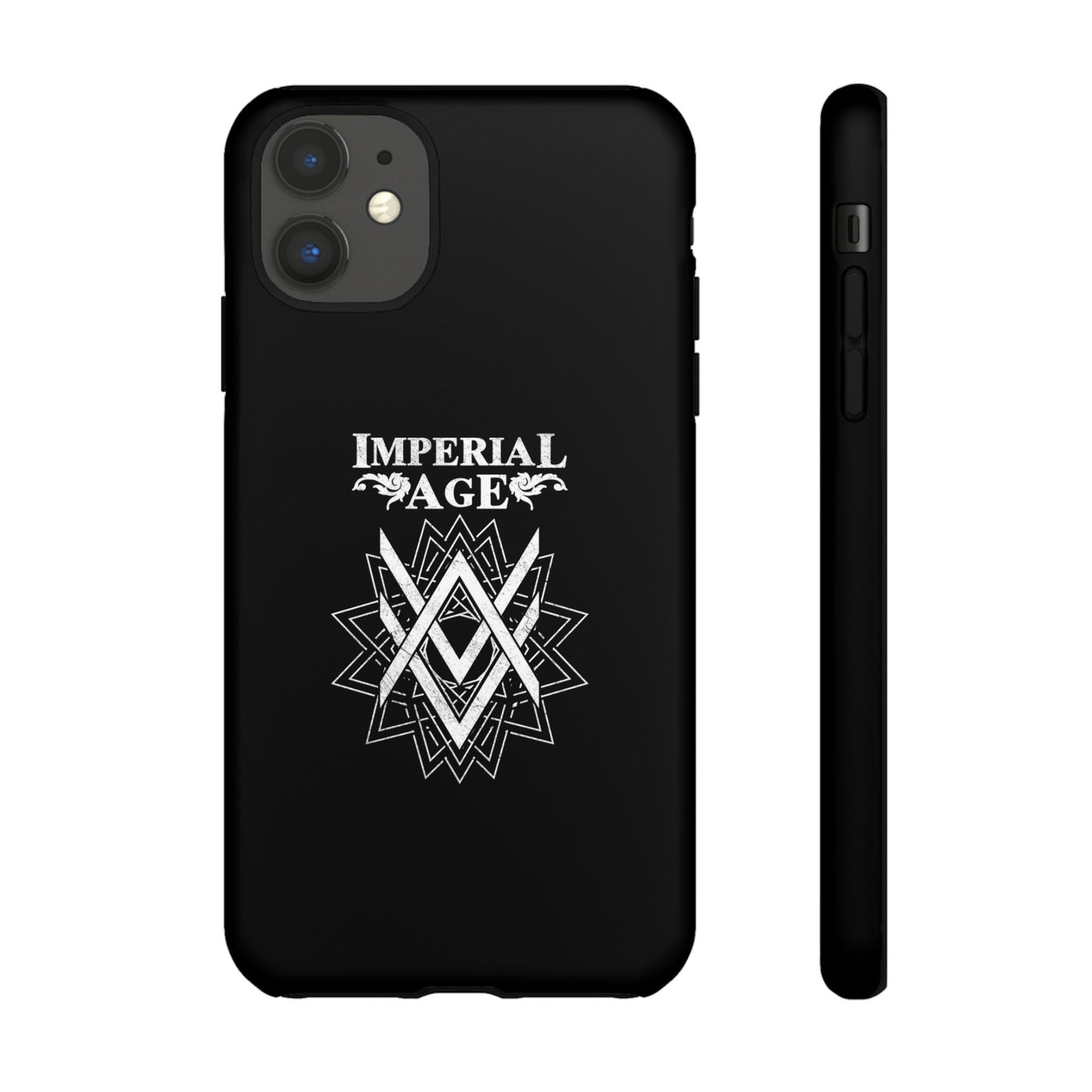 SUMMER COLLECTION - Tough iPhone Case Black (White Print)