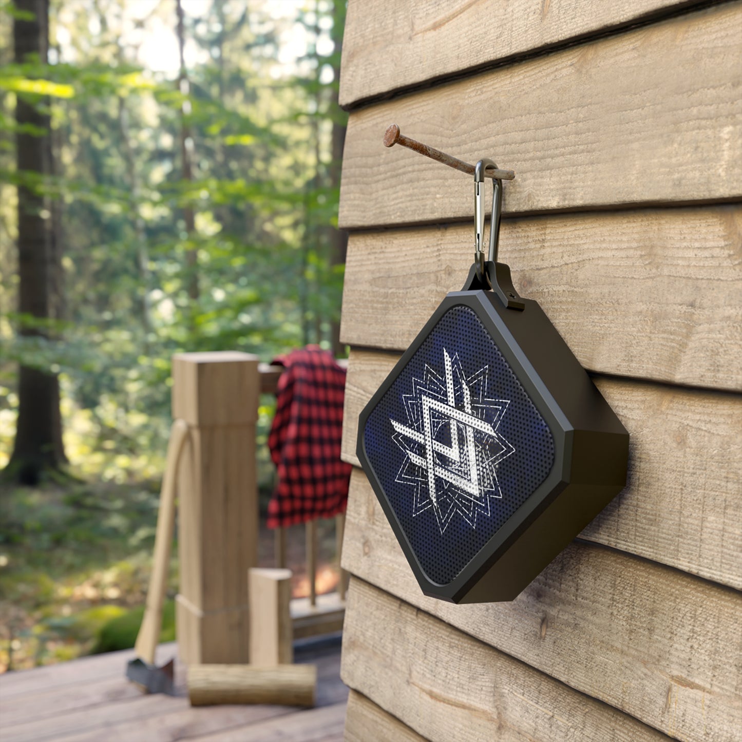 SUMMER COLLECTION - Rugged Outdoor Waterproof Bluetooth Speaker Navy (White Print)