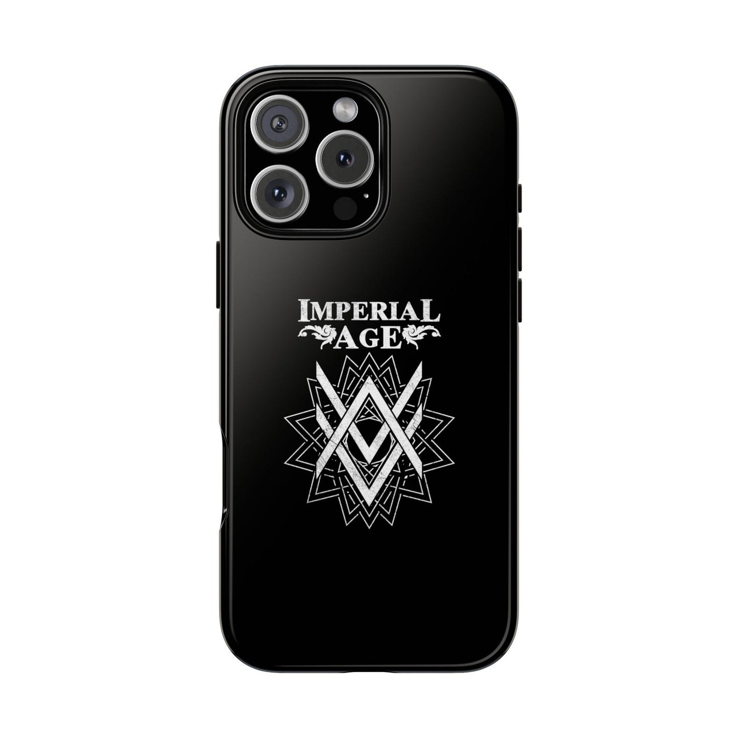 SUMMER COLLECTION - Tough iPhone Case Black (White Print)
