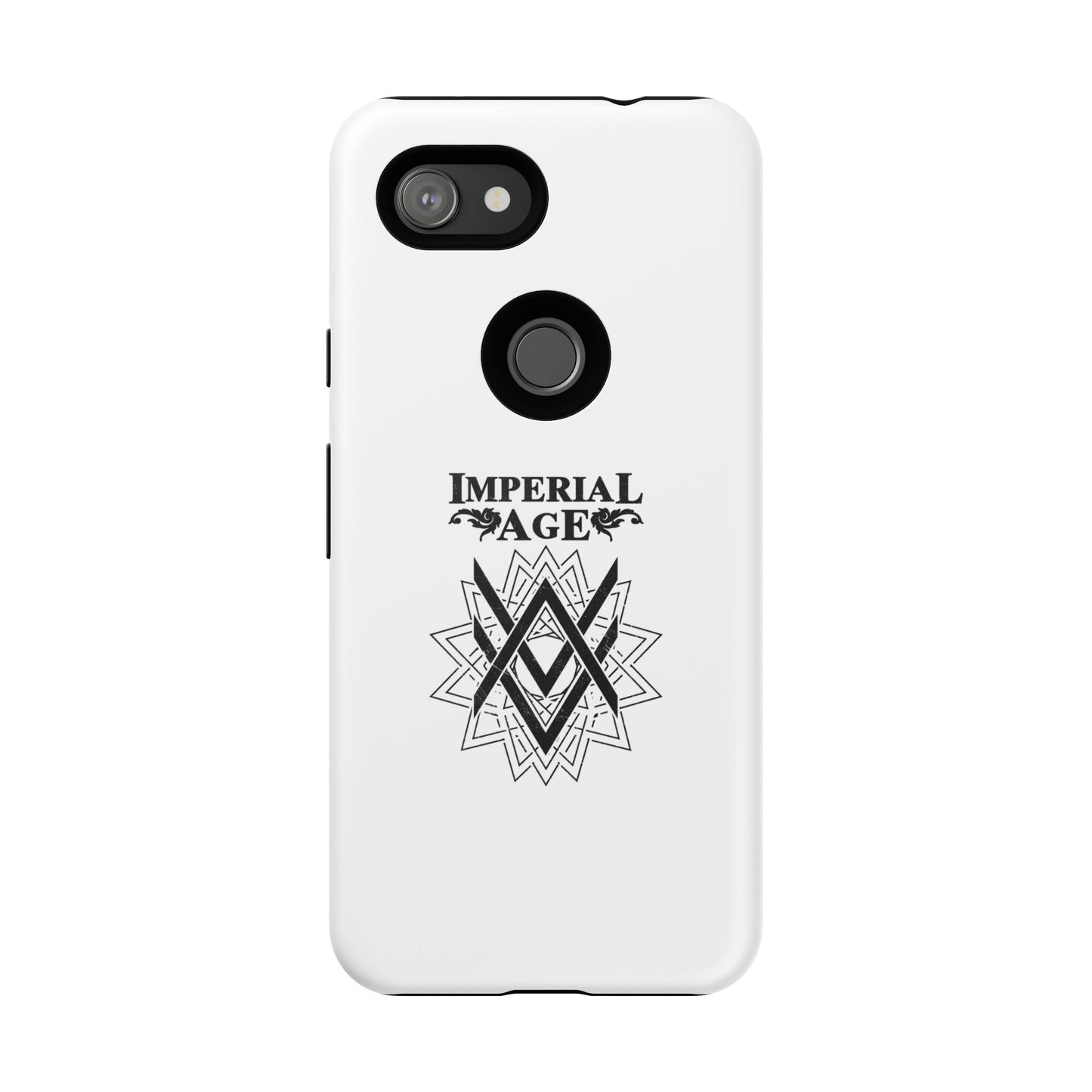SUMMER COLLECTION - Tough Google Pixel Case White (Black Print)