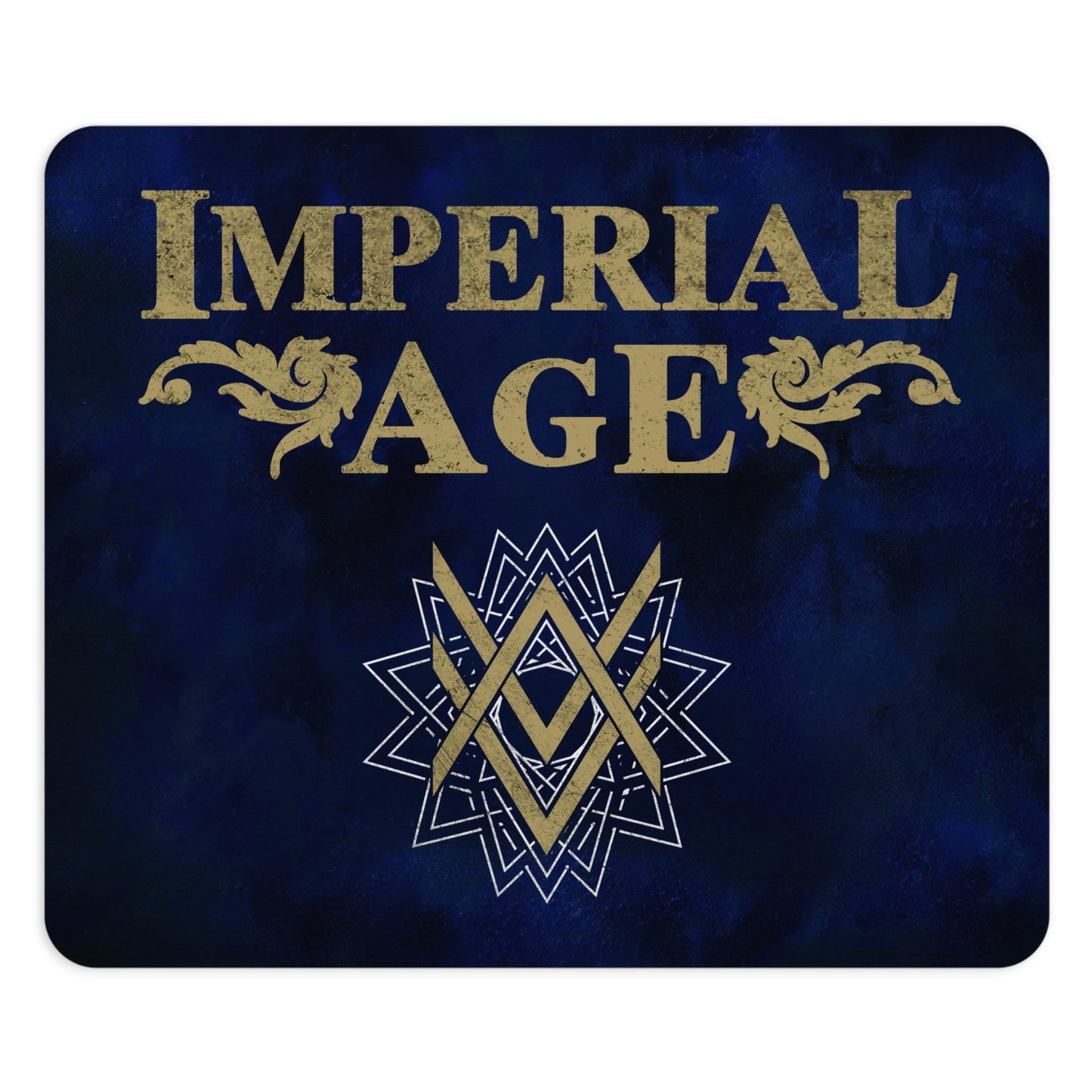 SUMMER COLLECTION - Mouse Pad Navy (Gold-White Print)