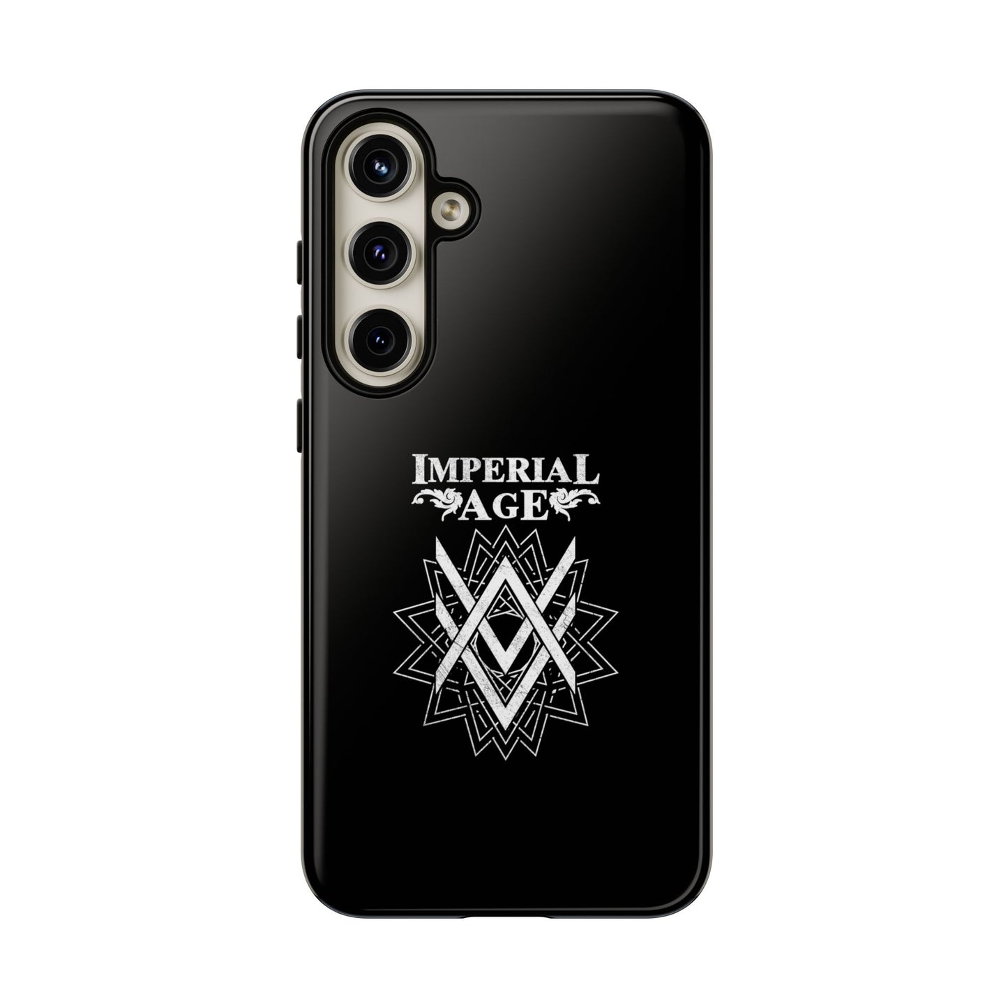 SUMMER COLLECTION - Tough Samsung Galaxy Case Black (White Print)