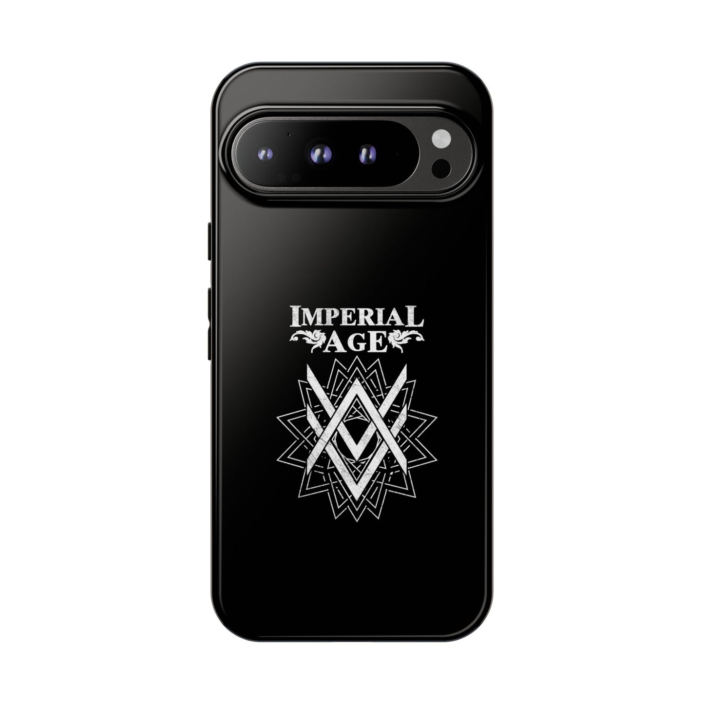 SUMMER COLLECTION - Tough Google Pixel Case Black (White Print)