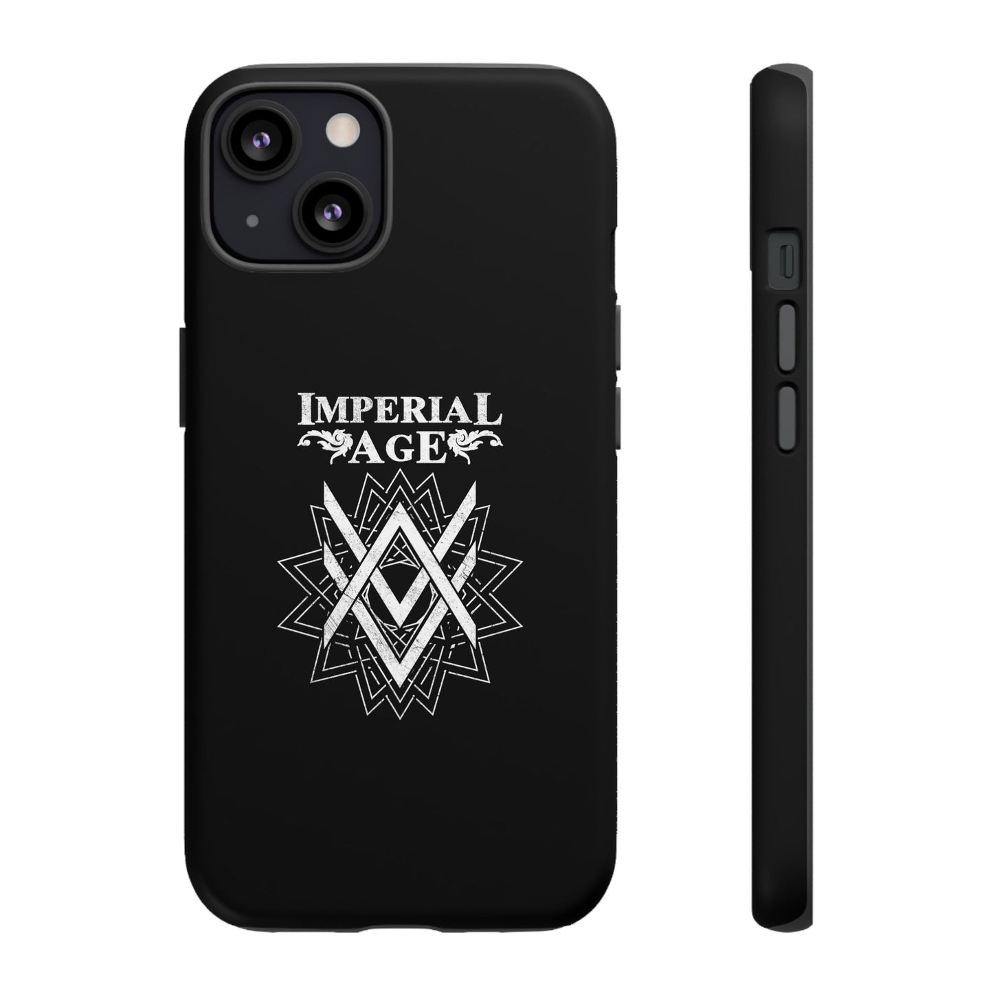 SUMMER COLLECTION - Tough iPhone Case Black (White Print)