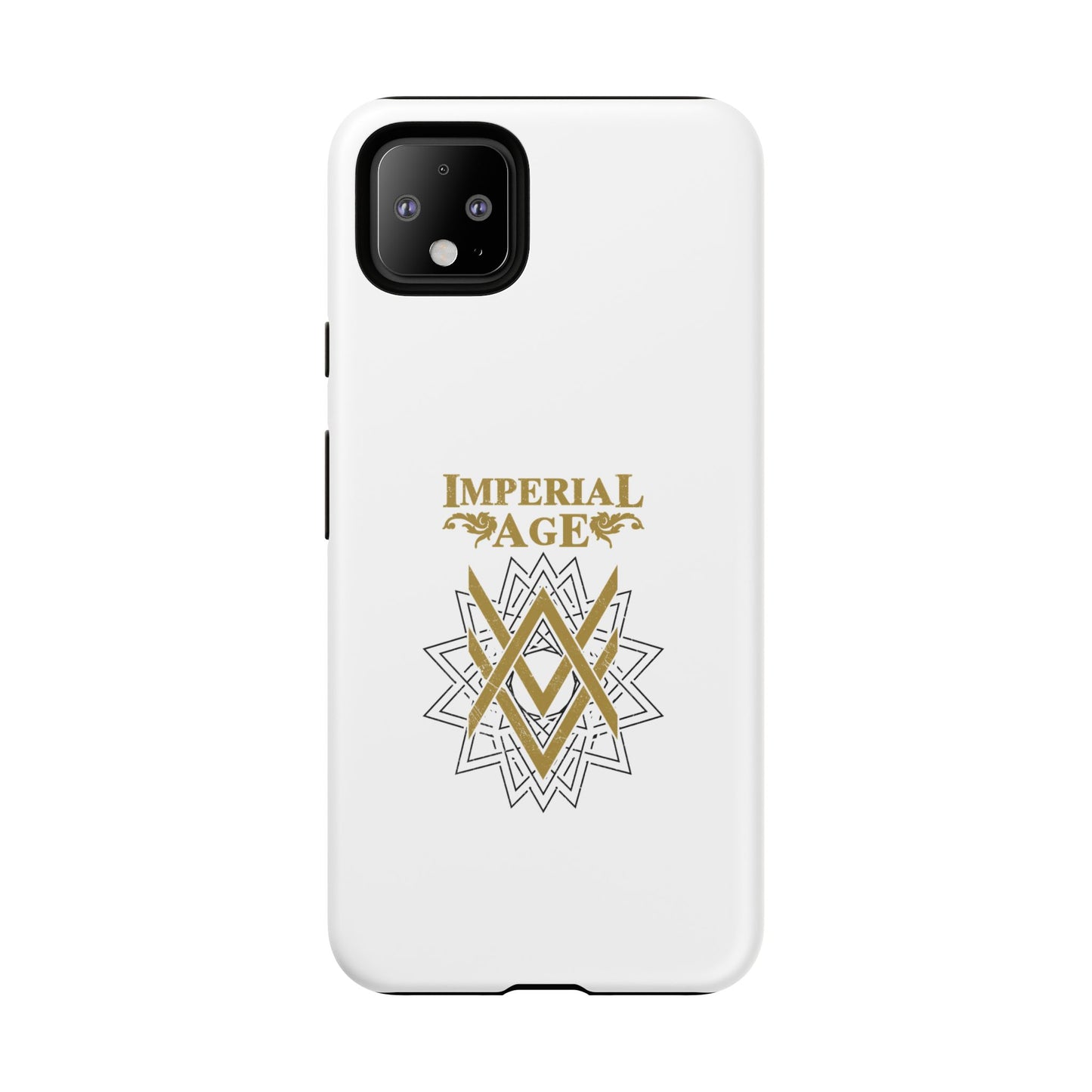 SUMMER COLLECTION - Tough Google Pixel Case White (Gold-White Print)