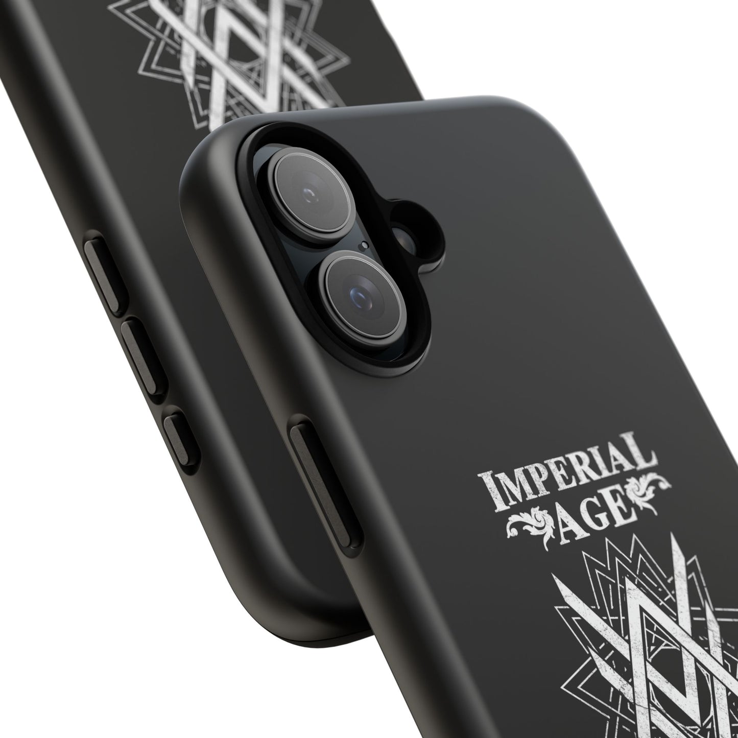 SUMMER COLLECTION - Tough iPhone Case Black (White Print)