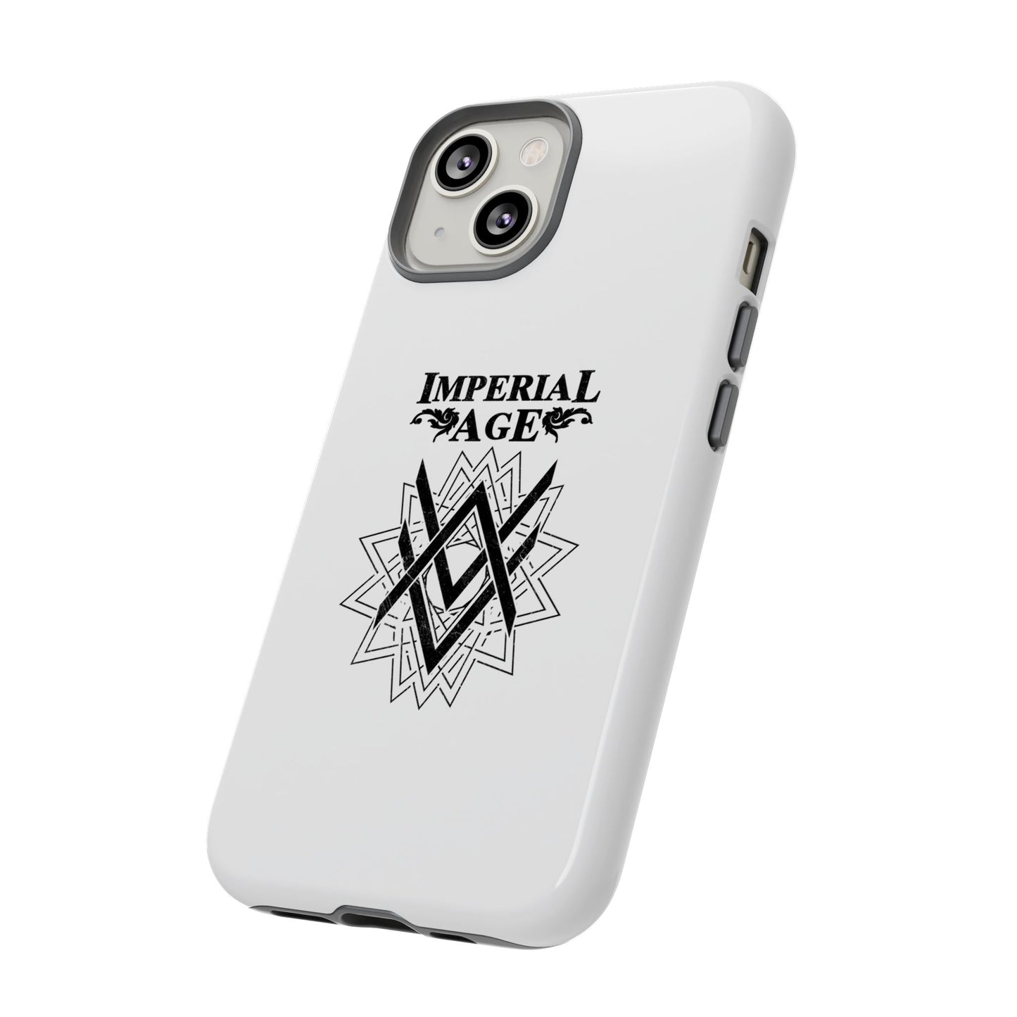 SUMMER COLLECTION - Tough iPhone Case White (Black Print)