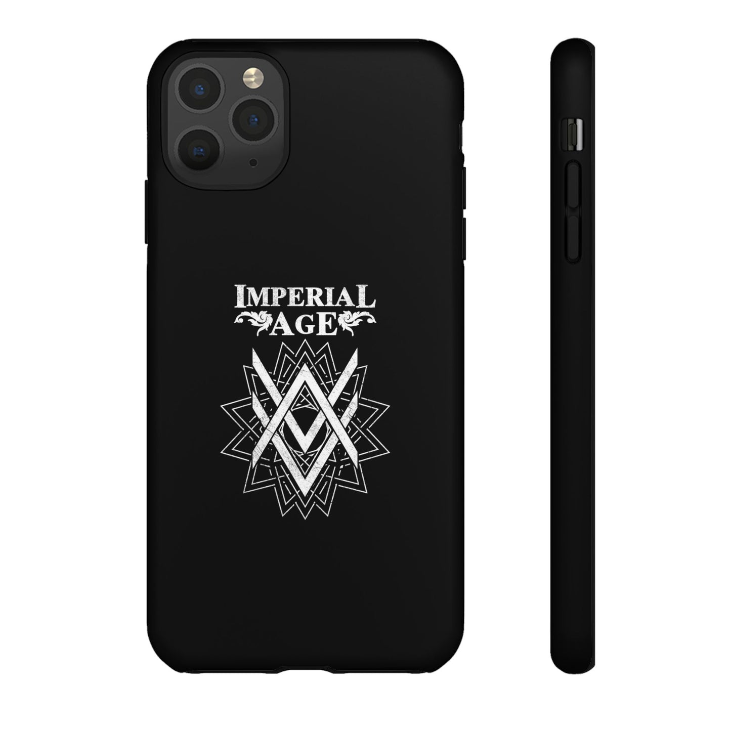 SUMMER COLLECTION - Tough iPhone Case Black (White Print)