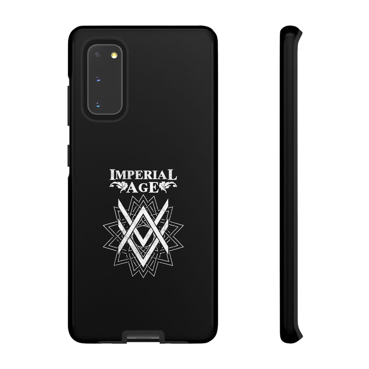 SUMMER COLLECTION - Tough Samsung Galaxy Case Black (White Print)