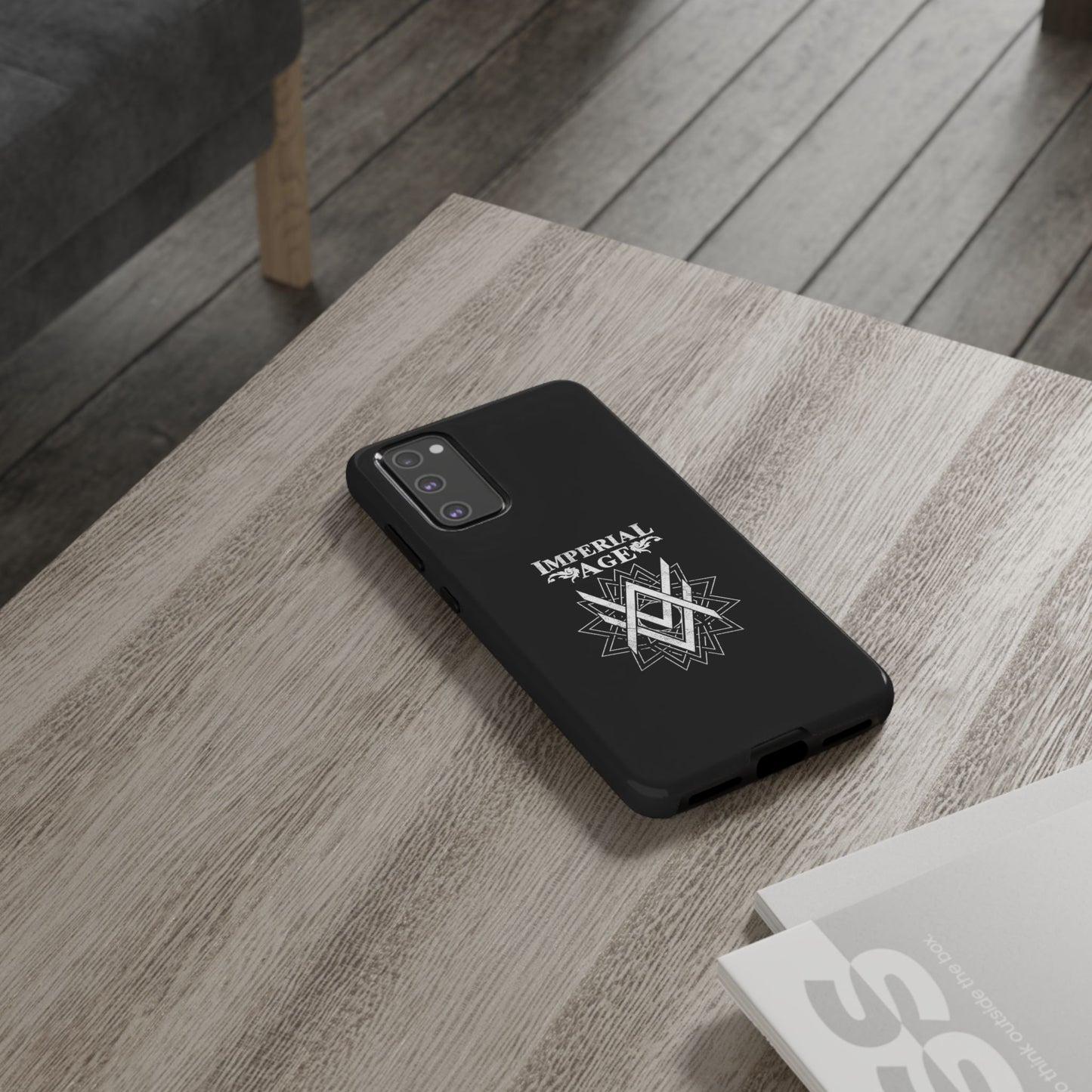 SUMMER COLLECTION - Tough Samsung Galaxy Case Black (White Print)