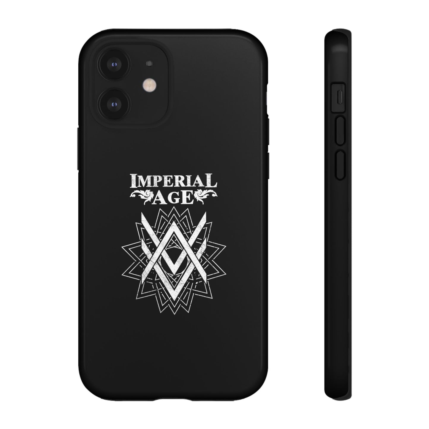 SUMMER COLLECTION - Tough iPhone Case Black (White Print)