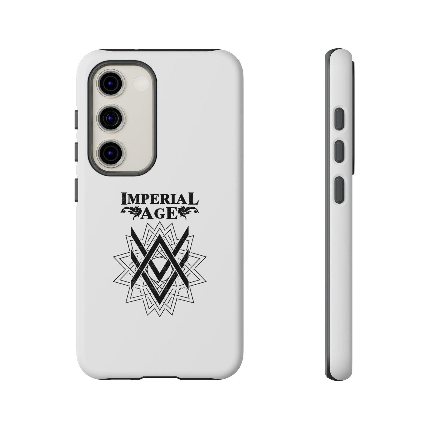 SUMMER COLLECTION - Tough Samsung Galaxy Case White (Black Print)