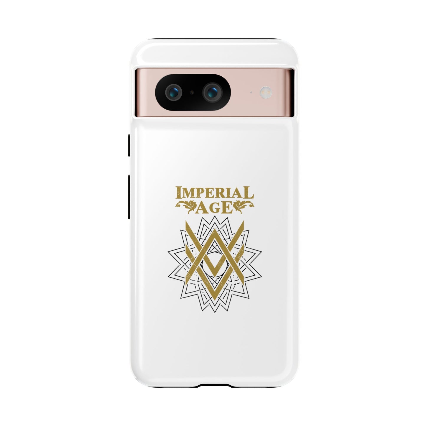 SUMMER COLLECTION - Tough Google Pixel Case White (Gold-White Print)