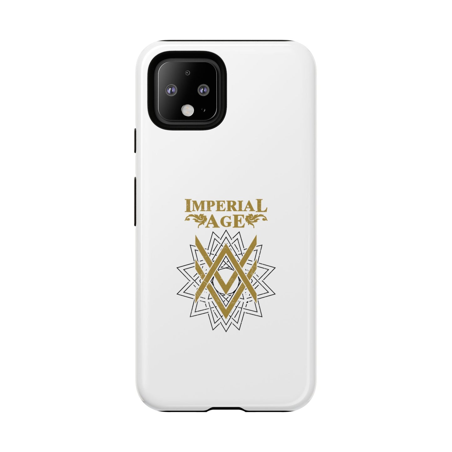 SUMMER COLLECTION - Tough Google Pixel Case White (Gold-White Print)