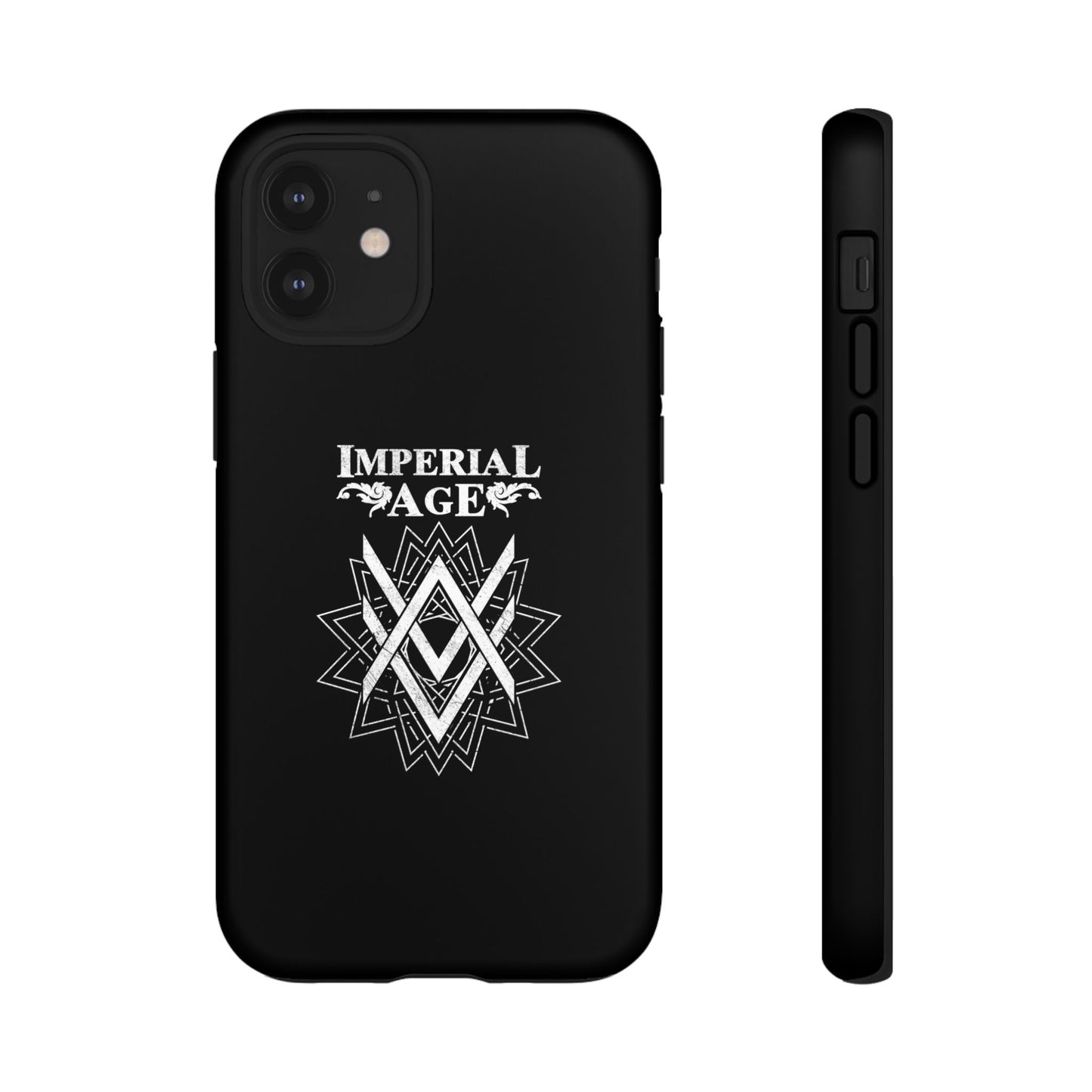 SUMMER COLLECTION - Tough iPhone Case Black (White Print)