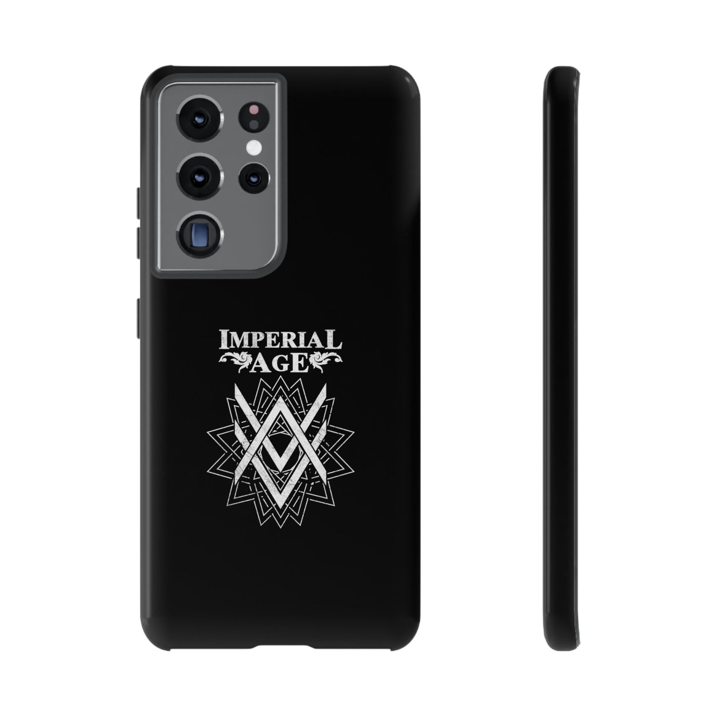 SUMMER COLLECTION - Tough Samsung Galaxy Case Black (White Print)