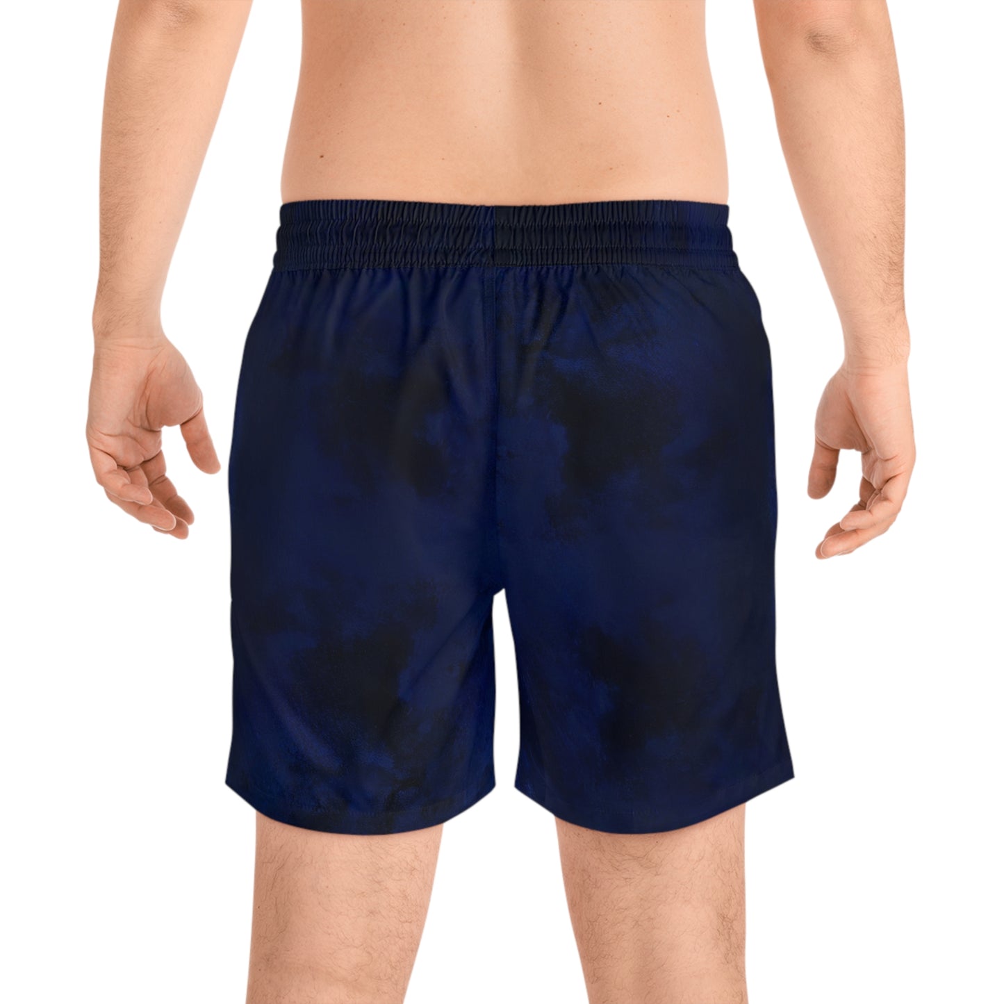SUMMER COLLECTION - Men's Swim Shorts Blue (Gold-White Print)