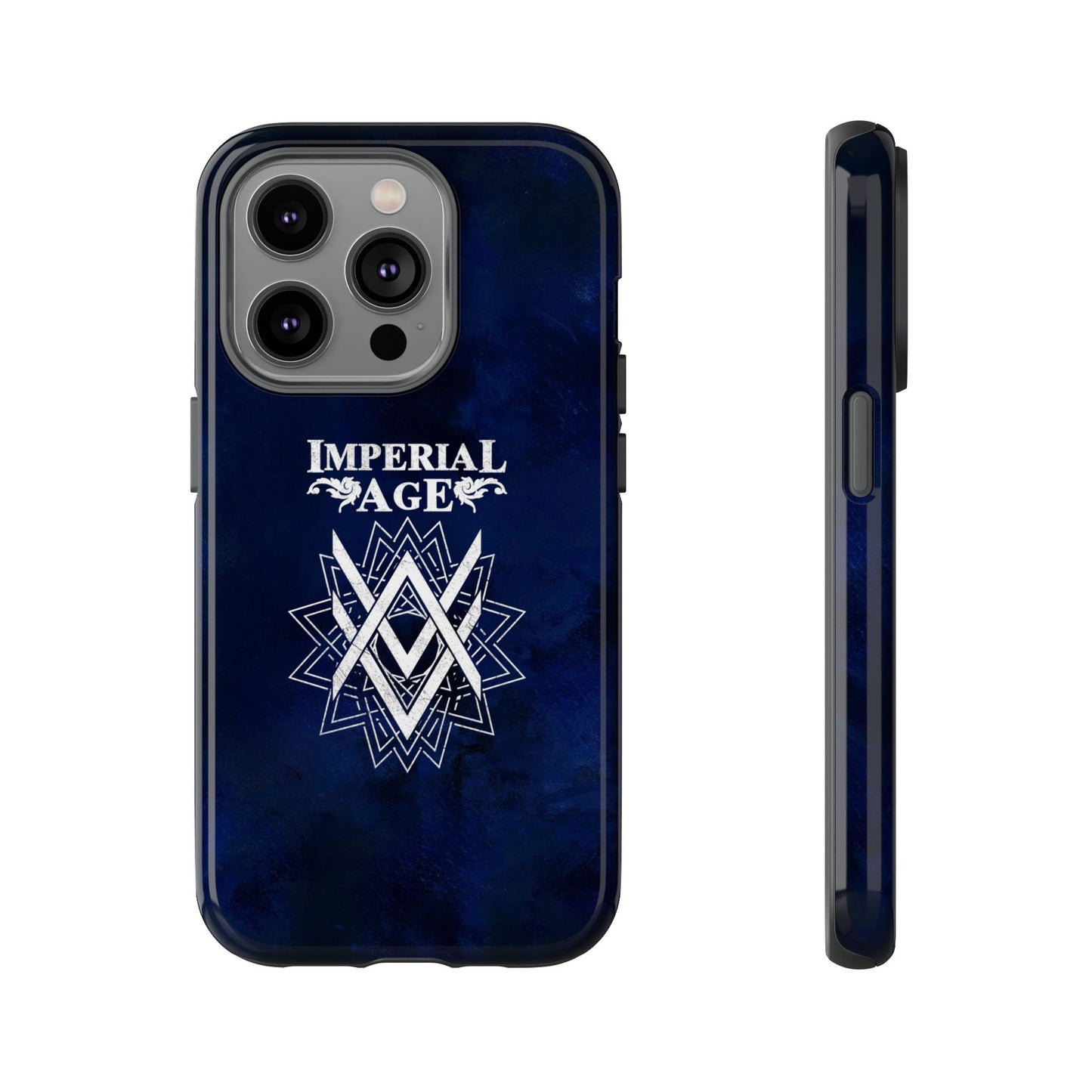 SUMMER COLLECTION - Tough iPhone Case Navy (White Print)