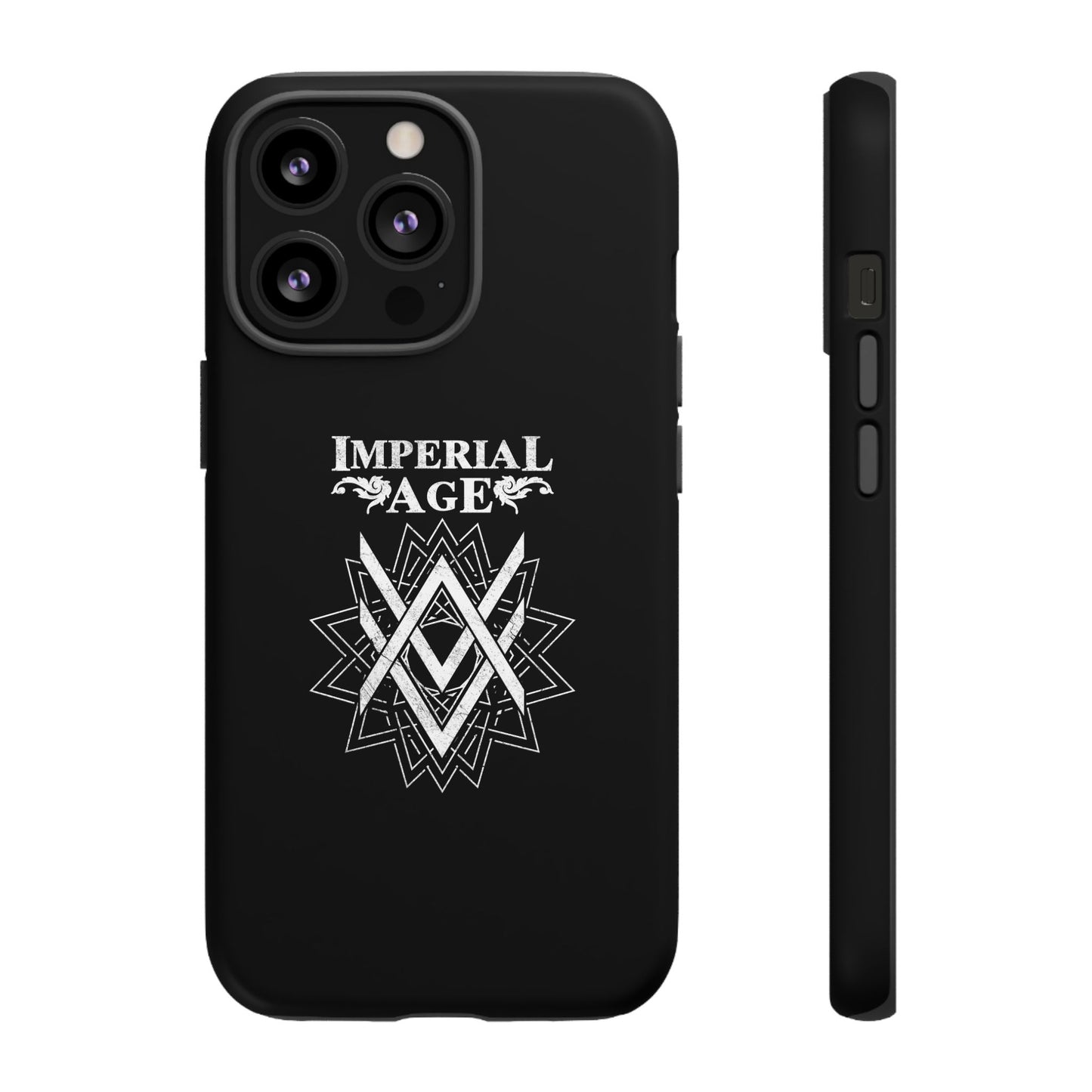 SUMMER COLLECTION - Tough iPhone Case Black (White Print)