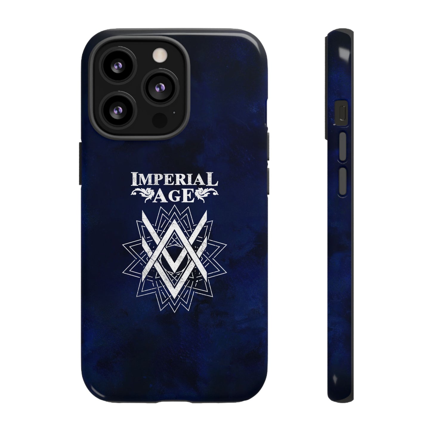 SUMMER COLLECTION - Tough iPhone Case Navy (White Print)