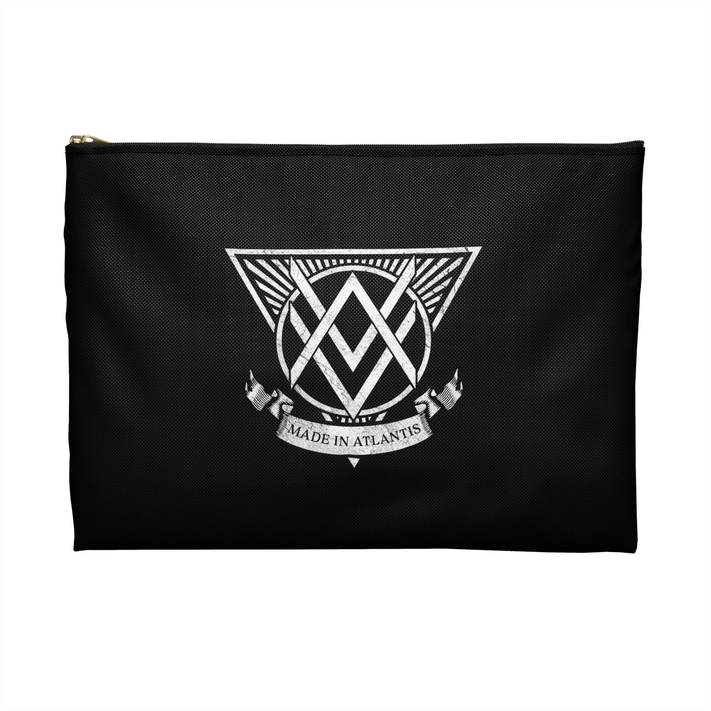 SUMMER COLLECTION - Accessory Pouch Black (White Print)
