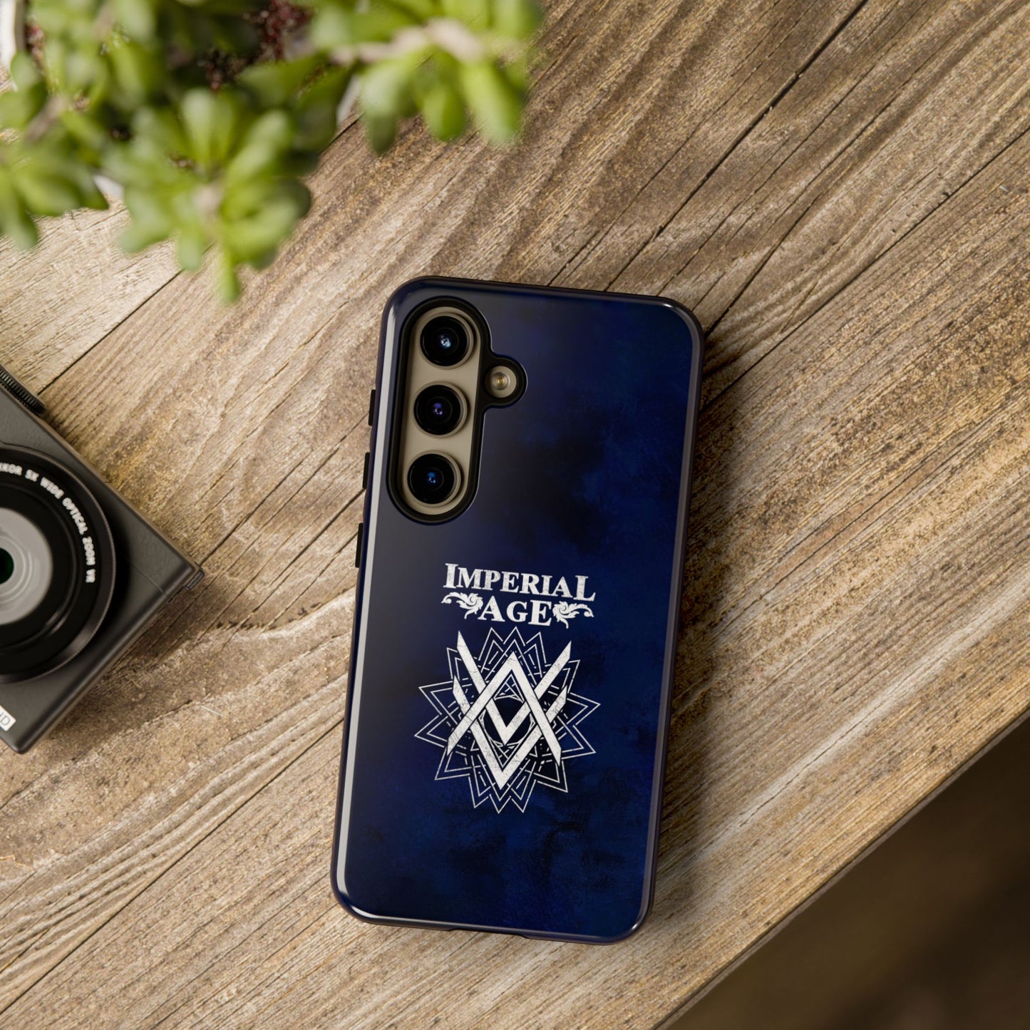 SUMMER COLLECTION - Tough Samsung Galaxy Case Navy (White Print)