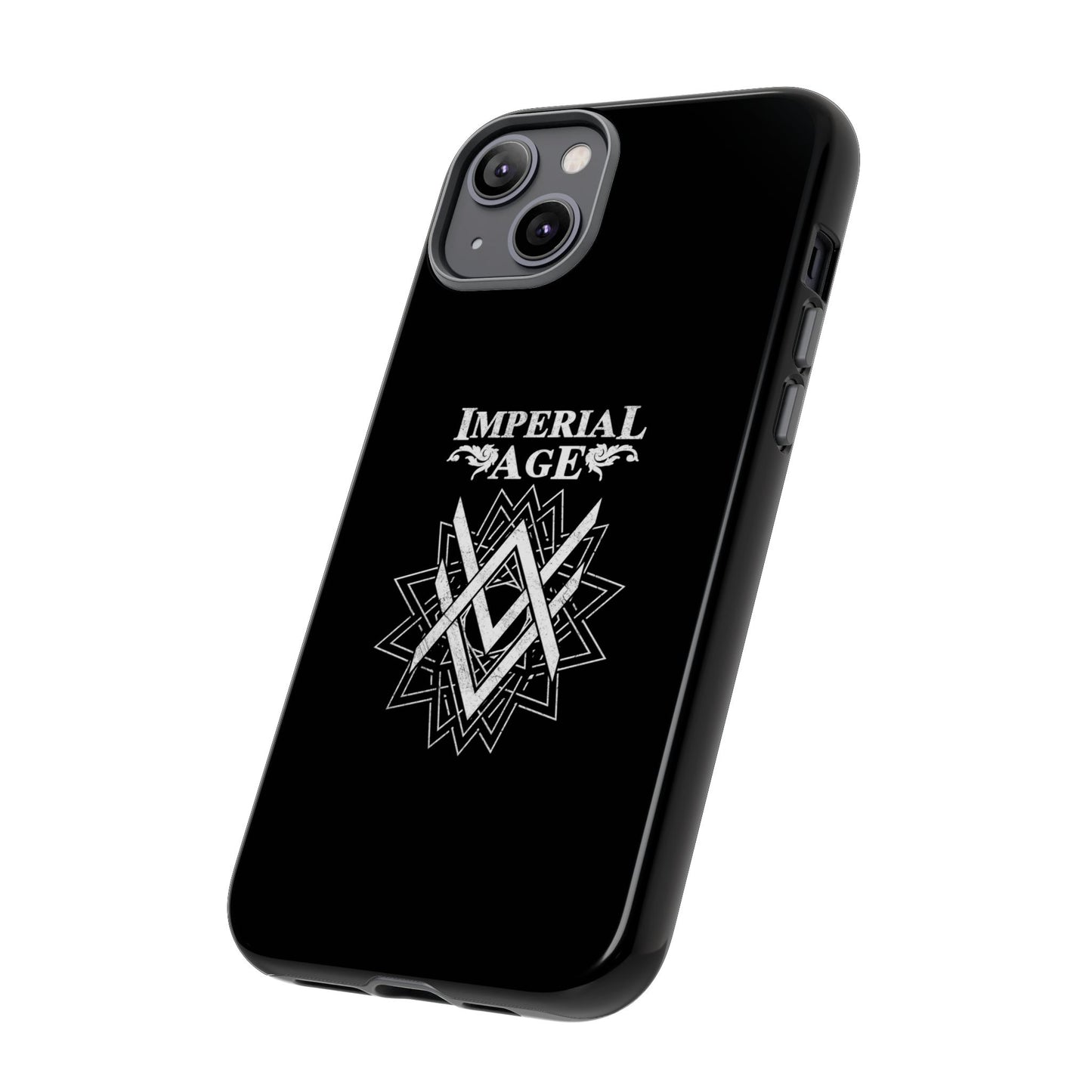 SUMMER COLLECTION - Tough iPhone Case Black (White Print)