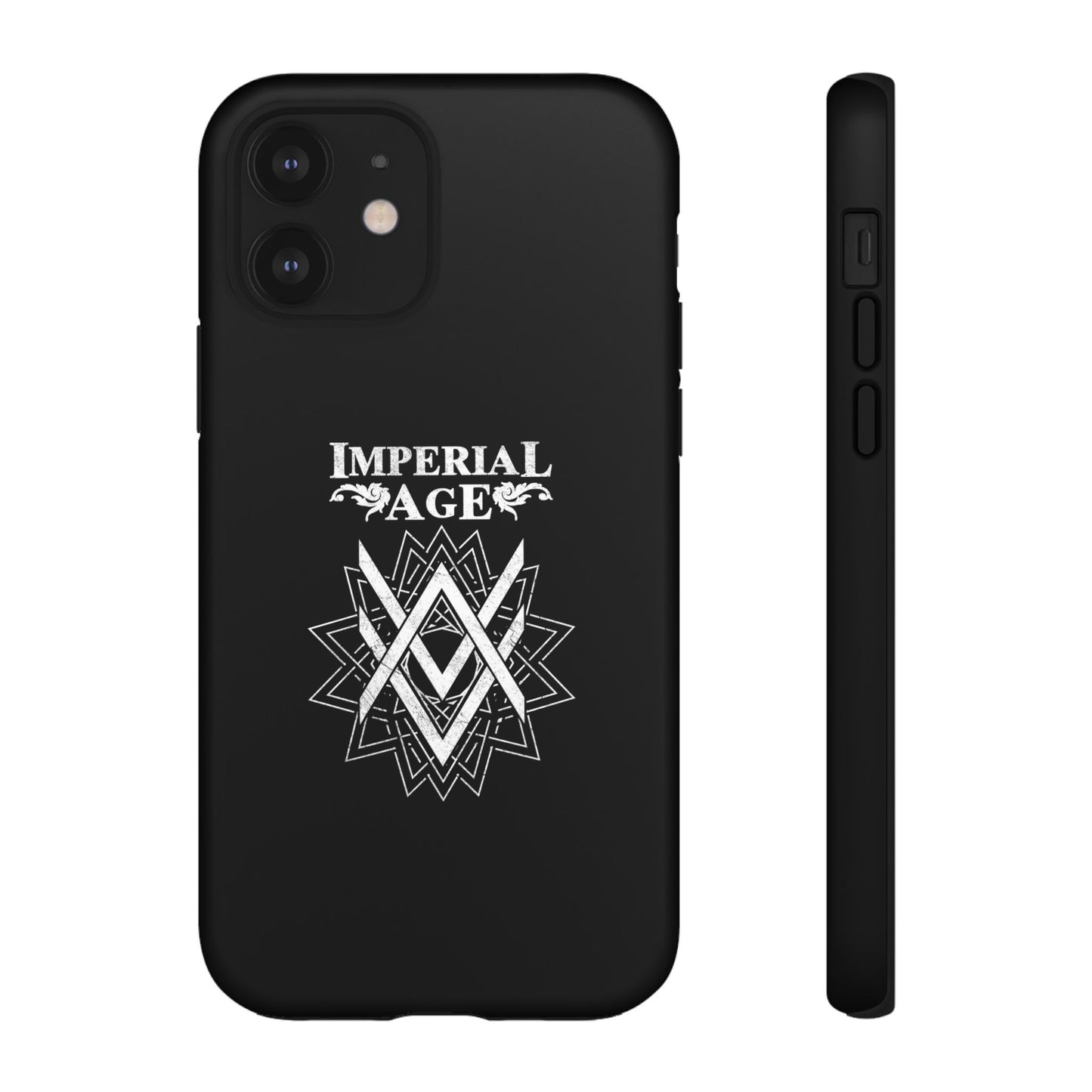 SUMMER COLLECTION - Tough iPhone Case Black (White Print)