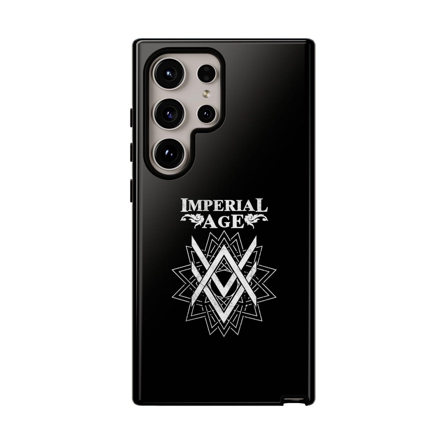 SUMMER COLLECTION - Tough Samsung Galaxy Case Black (White Print)