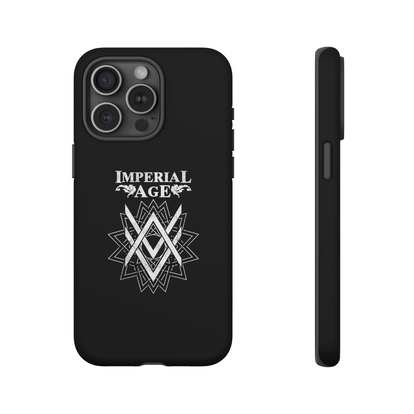 SUMMER COLLECTION - Tough iPhone Case Black (White Print)