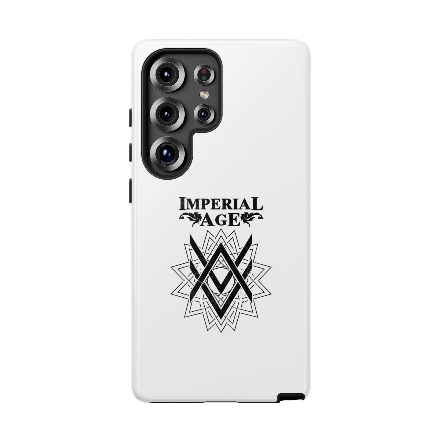 SUMMER COLLECTION - Tough Samsung Galaxy Case White (Black Print)