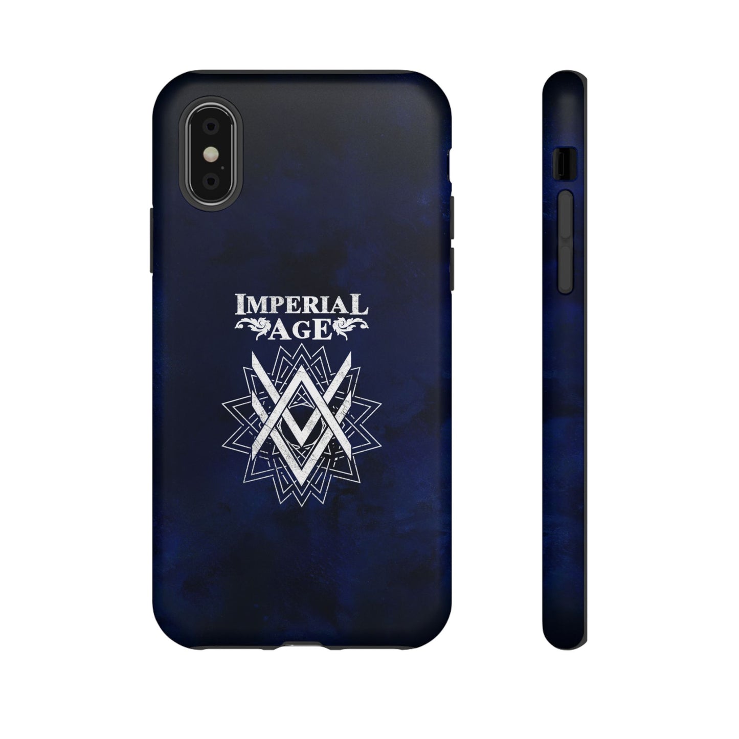 SUMMER COLLECTION - Tough iPhone Case Navy (White Print)