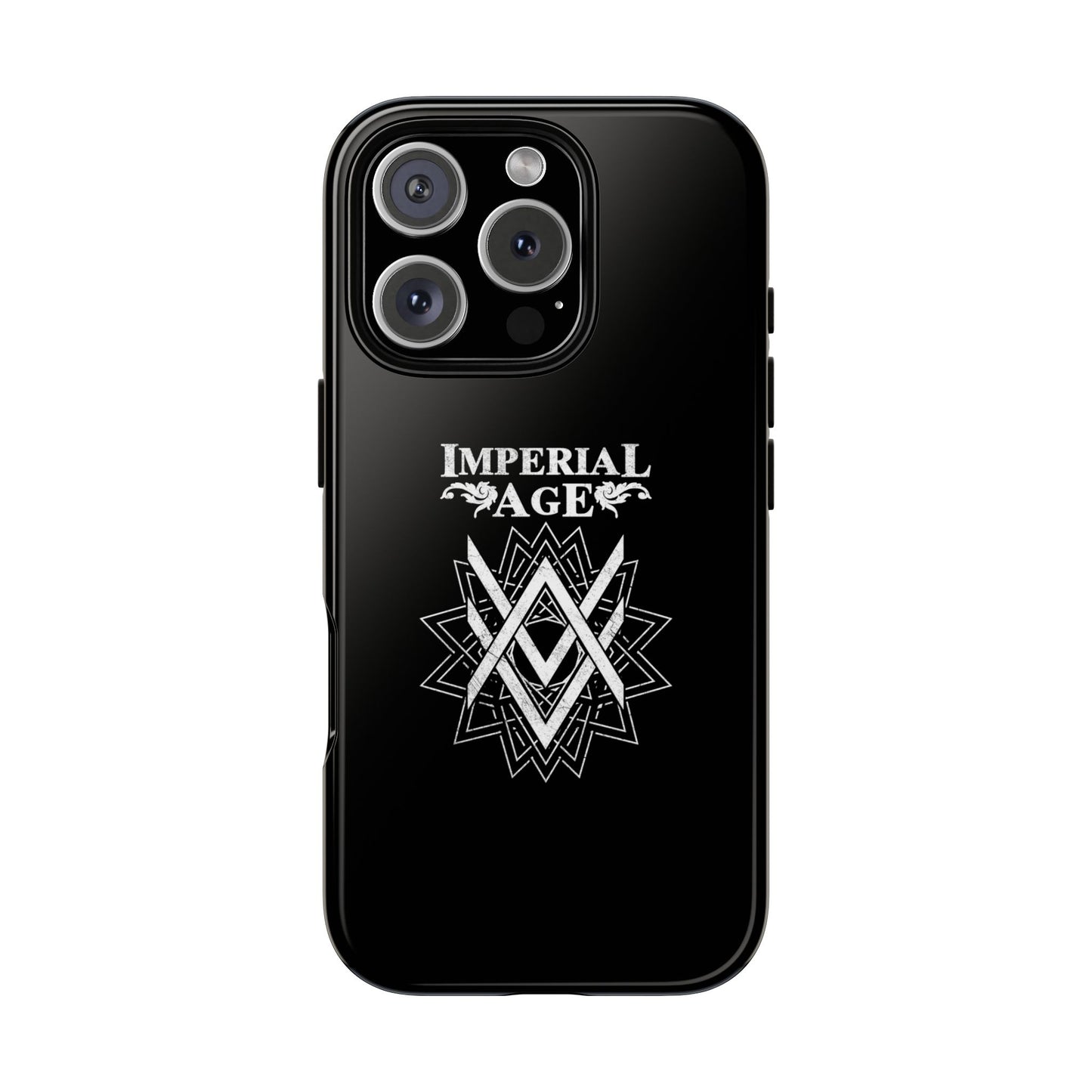 SUMMER COLLECTION - Tough iPhone Case Black (White Print)