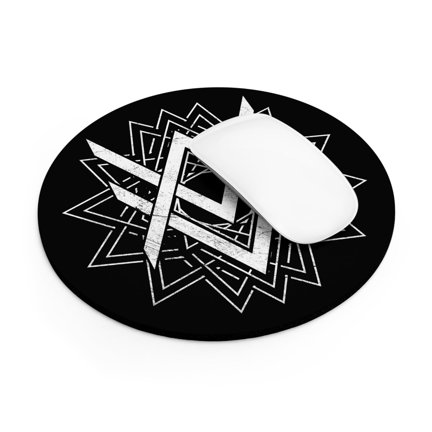 SUMMER COLLECTION - Mouse Pad Black (White Print)