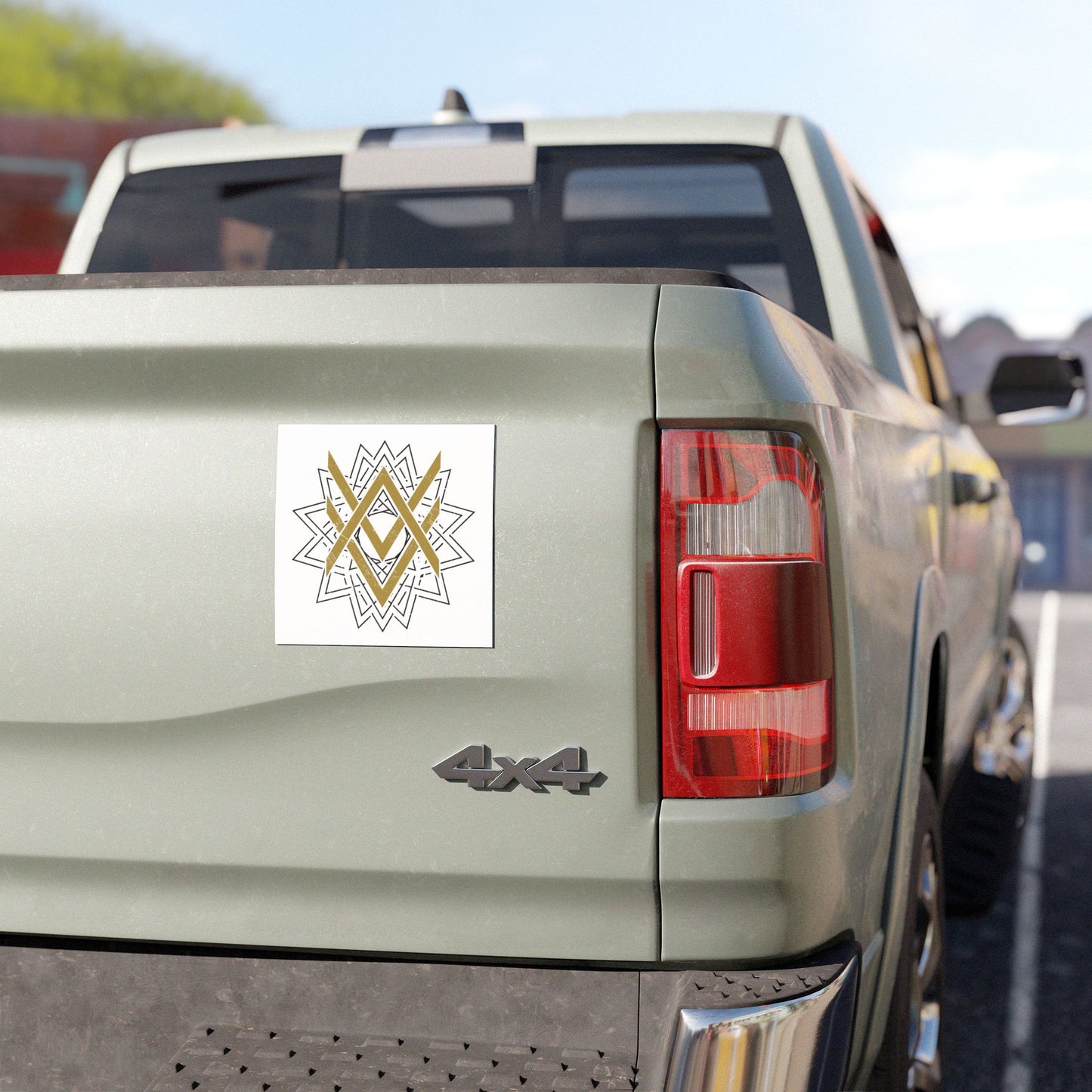 SUMMER COLLECTION - Car Magnets White (Gold-Black Print)