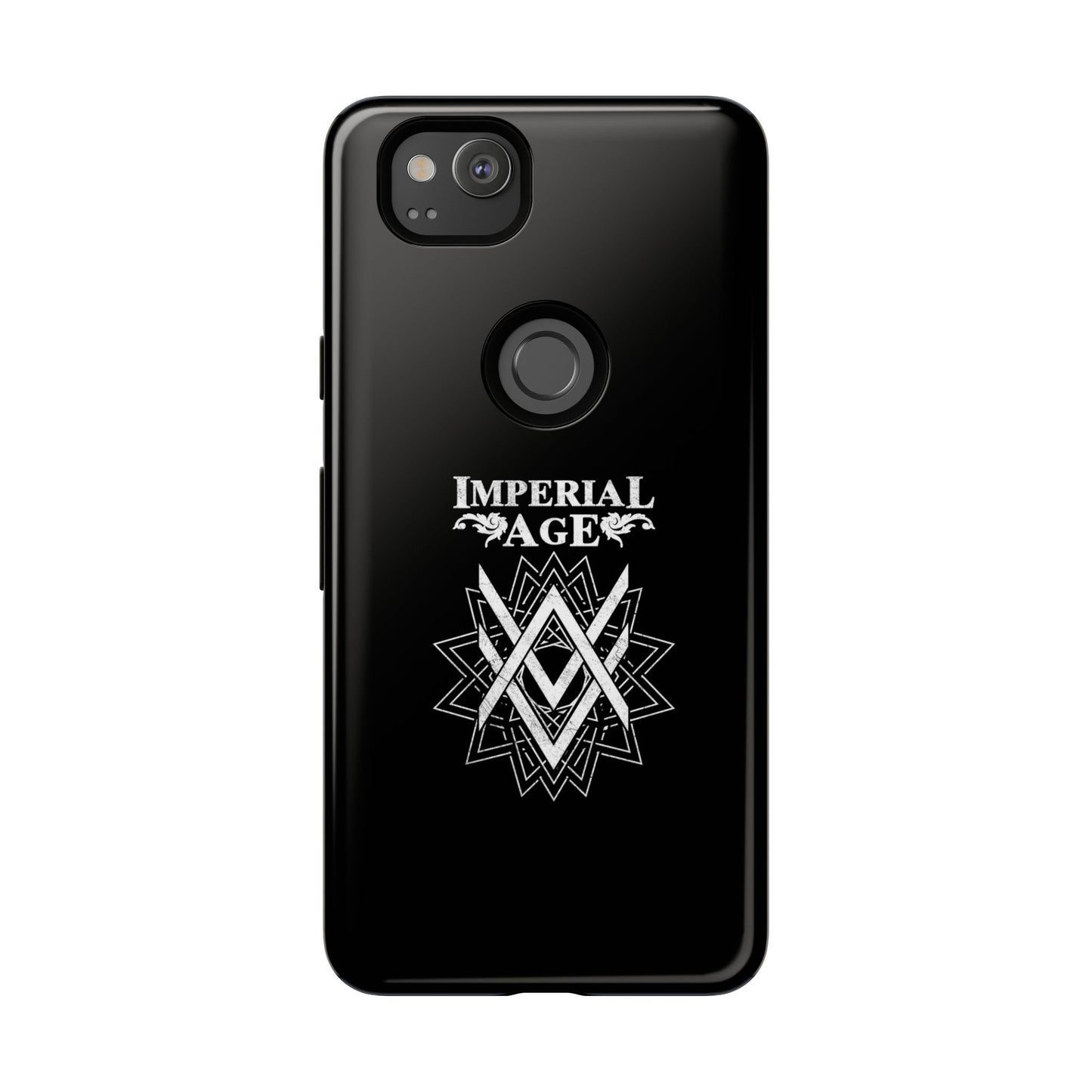 SUMMER COLLECTION - Tough Google Pixel Case Black (White Print)