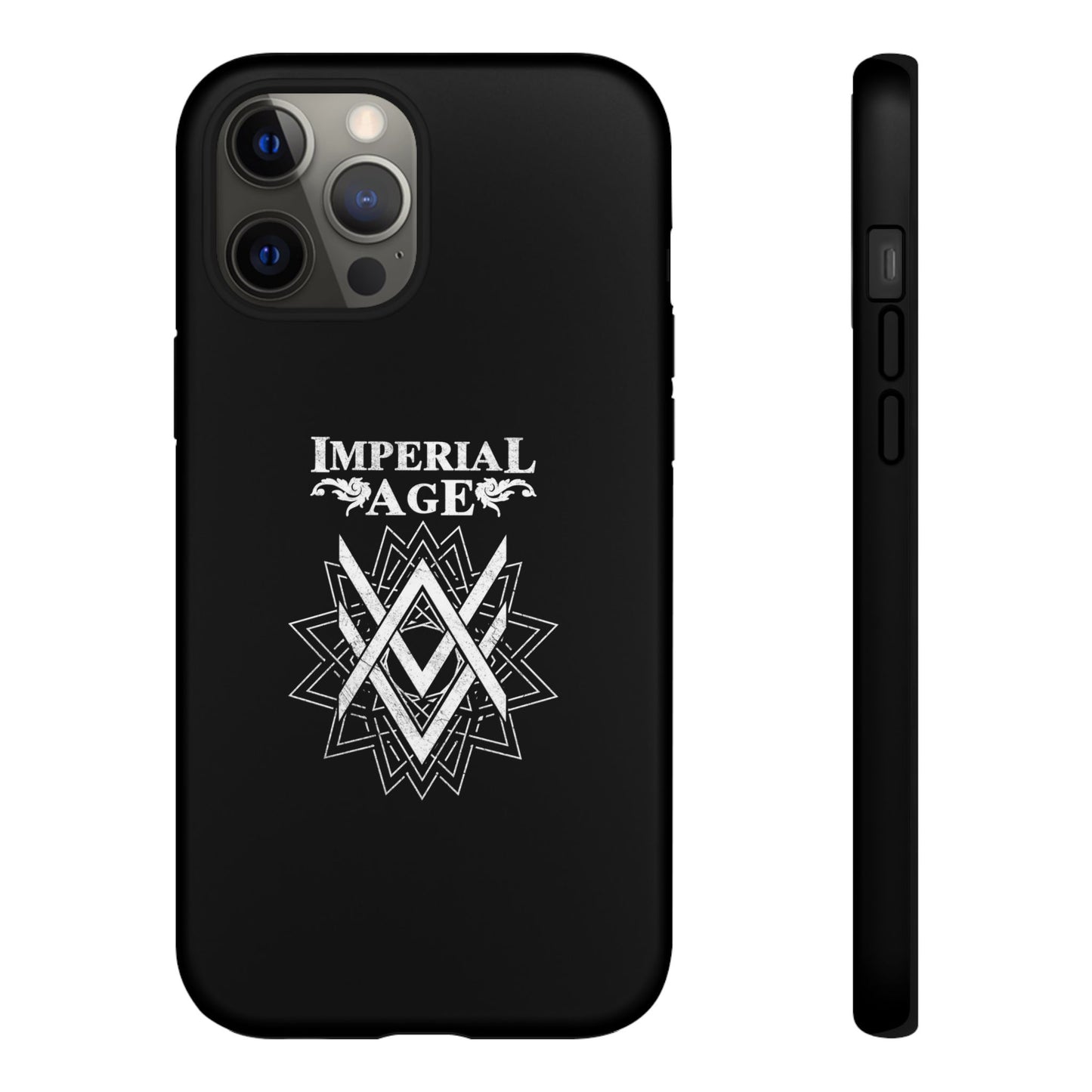 SUMMER COLLECTION - Tough iPhone Case Black (White Print)