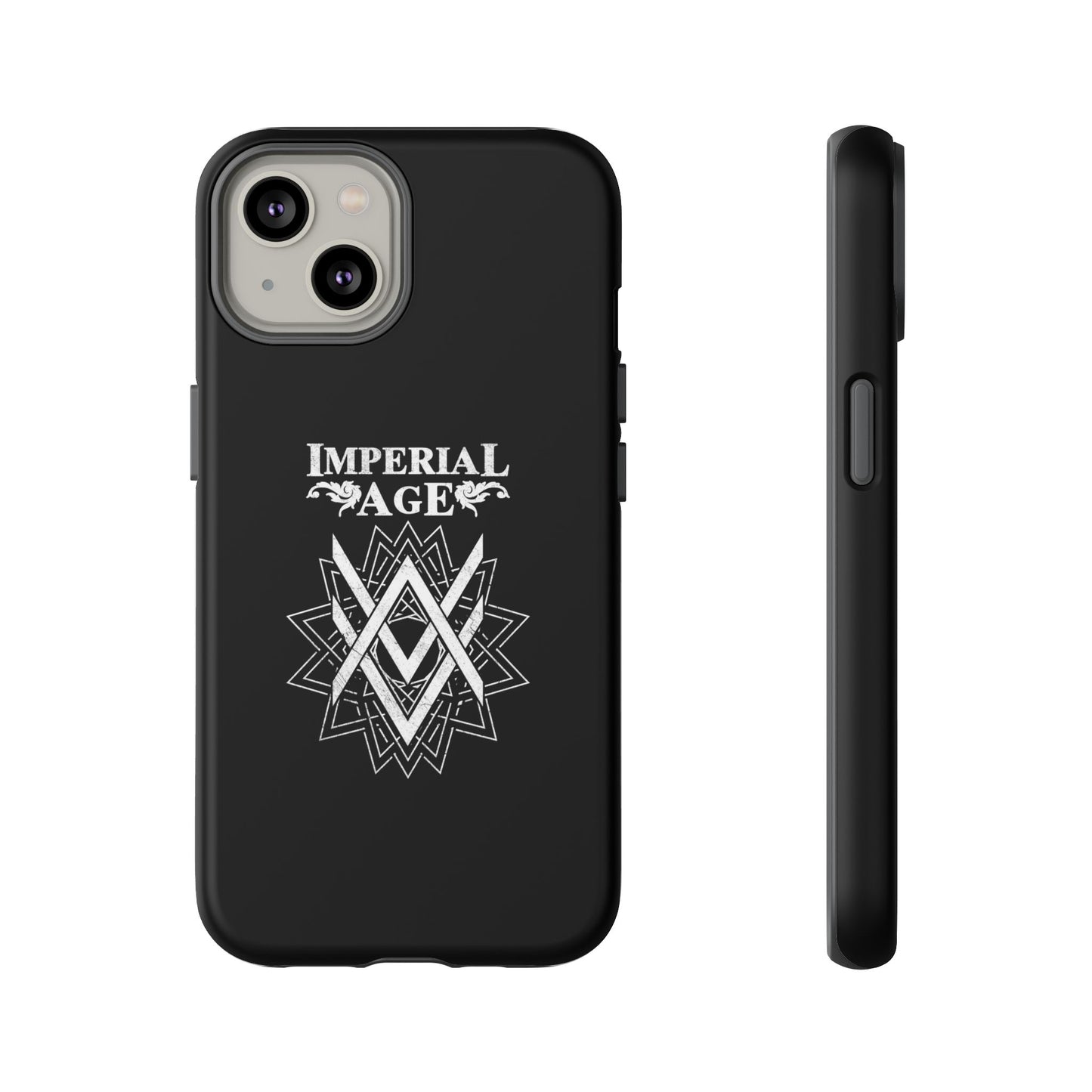 SUMMER COLLECTION - Tough iPhone Case Black (White Print)